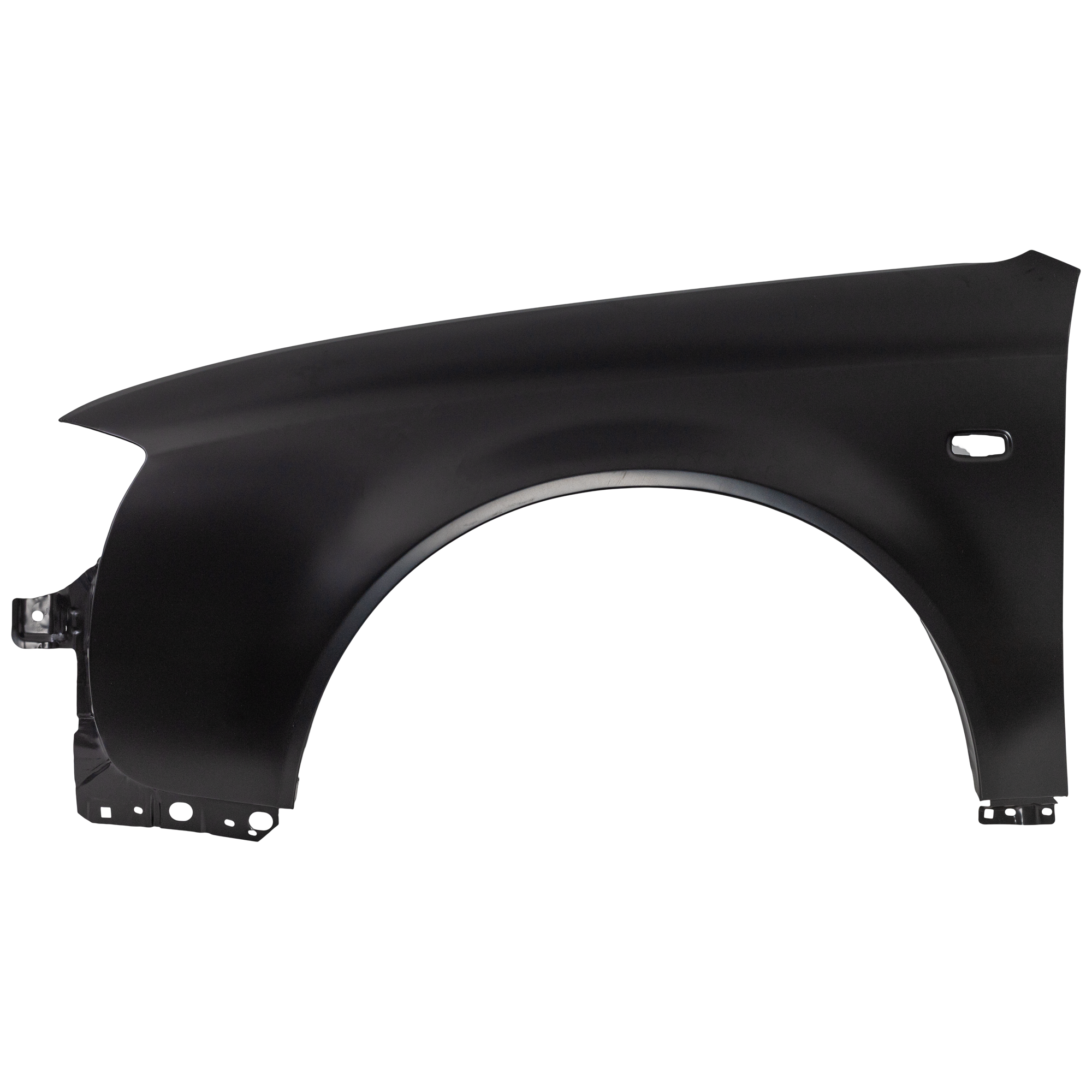 AM A6-02-04 FRONT FENDER LH Primed 2.7L 3.0L Eng w Square S.L. Hole SKU A220122 Partslink AU1240119 OEM 4B0821105B