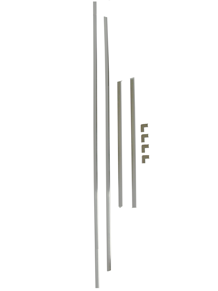 AM RIGID LOCKSTRIP CHROME SKU A37WLSD690B