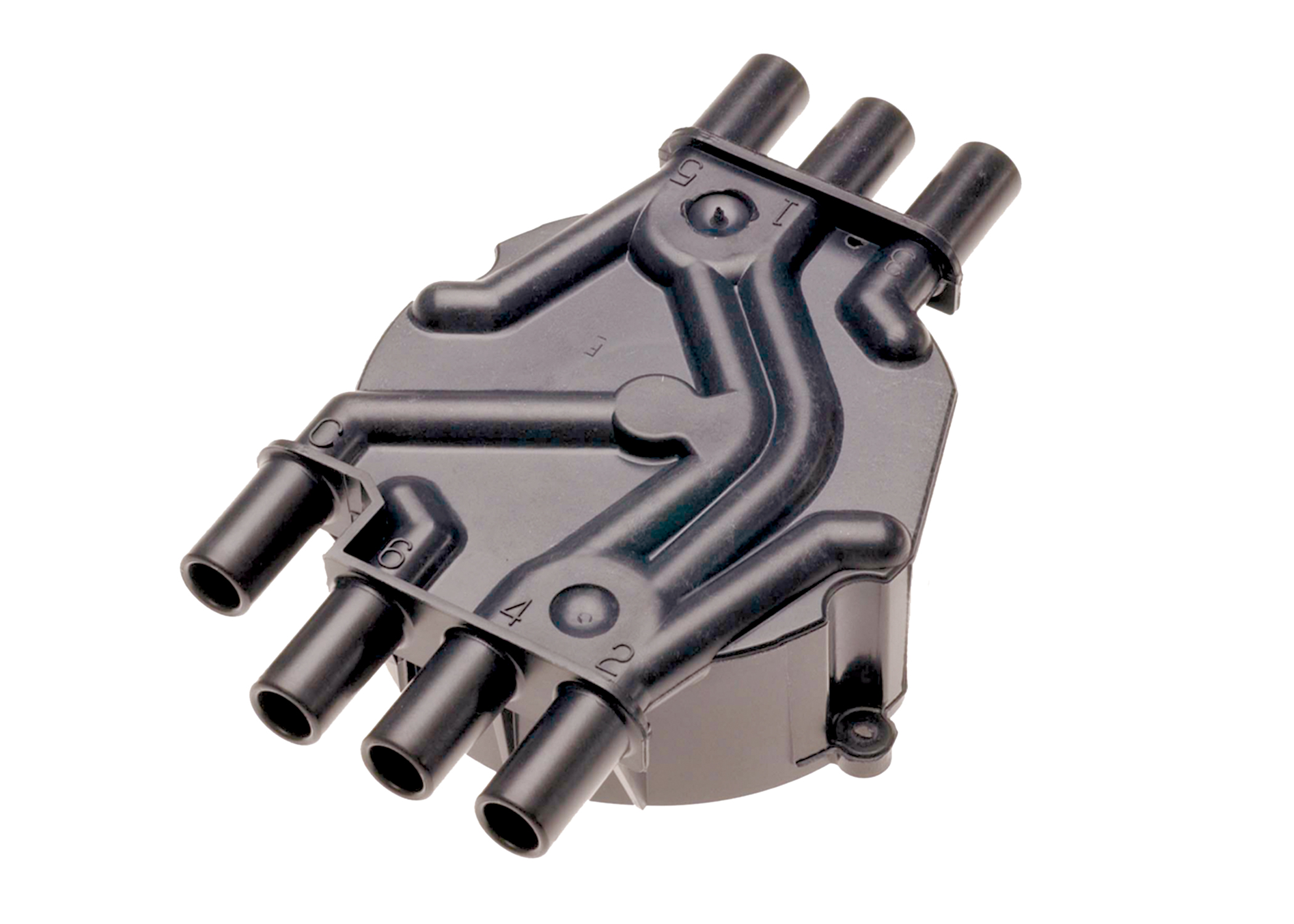 AM AC DELCO DISTRIBUTOR CAP BLACK Bullet cap style screw down attachment style aluminum contact t SKU ACD328A OEM 10452458