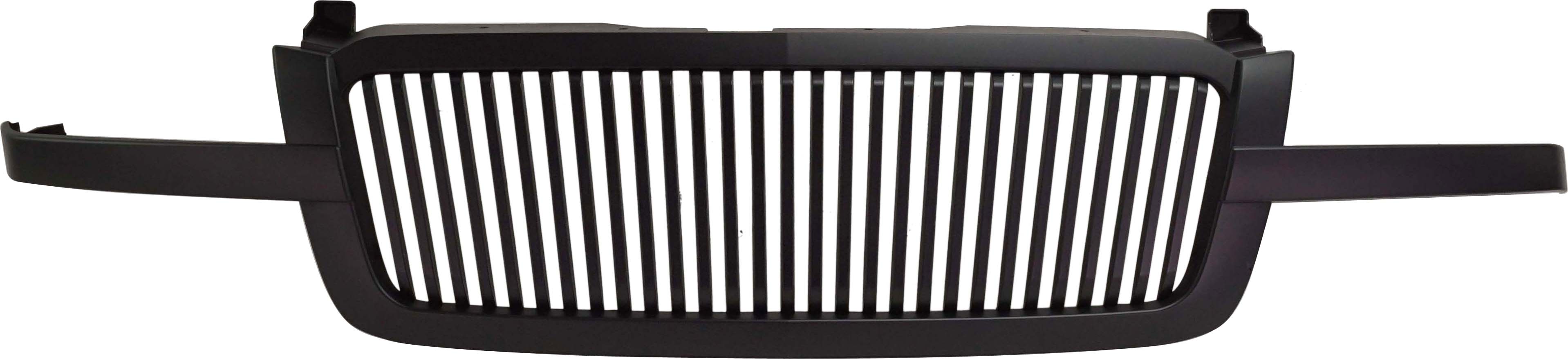 AM SILVERADO 03-06 GRILLE Navigator style Vertical Bar Paint to Match w o Body Cladding Base Hybrid LS LT Model Includes 2007 Classic SKU ARBC070117 OEM Performance