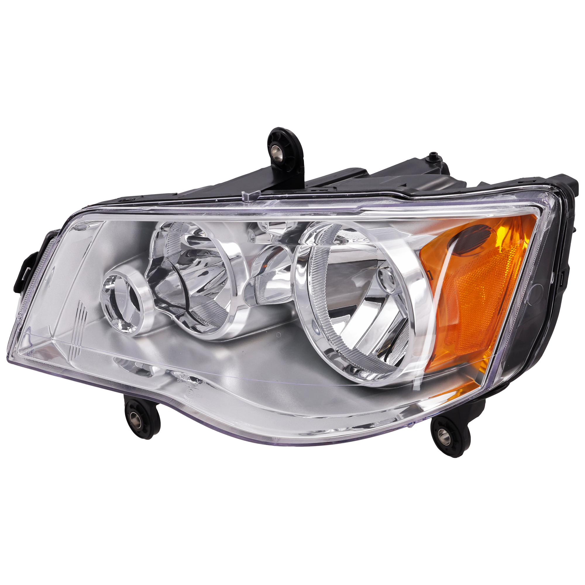 AM GRAND CARAVAN 11-20 TOWN AND COUNTRY 08-16 HEAD LAMP LH Assembly Halogen Chrome Interior SKU ARBC100102 Partslink CH2502192 OEM 5113337AI 5113337AG