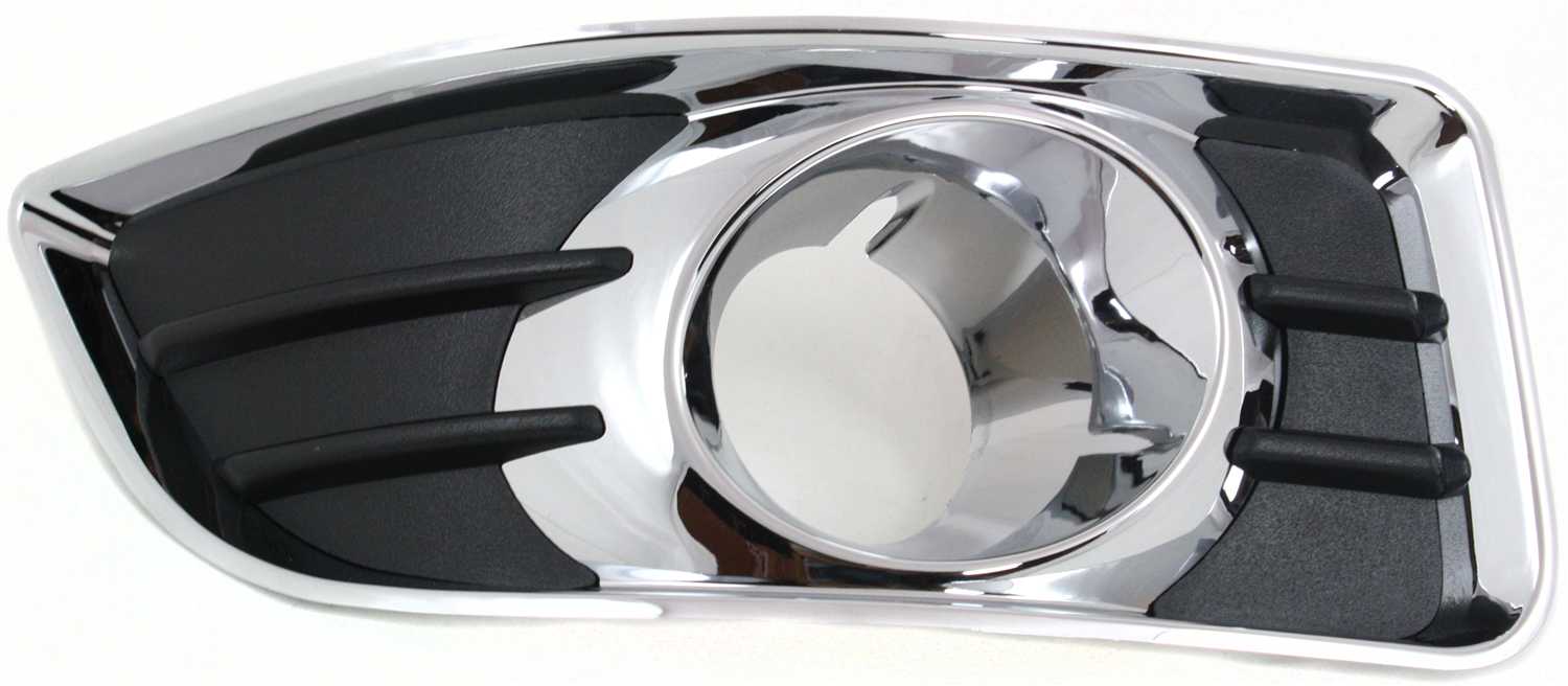 AM MALIBU 06-08 FRONT FOG LAMP MOLDING RH Black w Chrome Trim LT LTZ Models 6Th Gen Plastic SKU ARBC107501 Partslink GM2599103 OEM 15853500