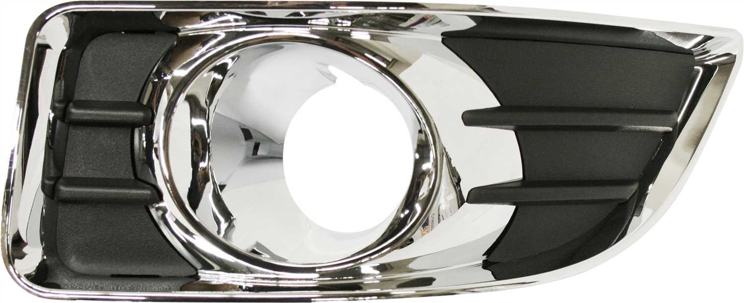 AM MALIBU 06-08 FRONT FOG LAMP MOLDING LH Black w Chrome Trim LT LTZ Models 6Th Gen Plastic SKU ARBC107502 Partslink GM2598103 OEM 15853501