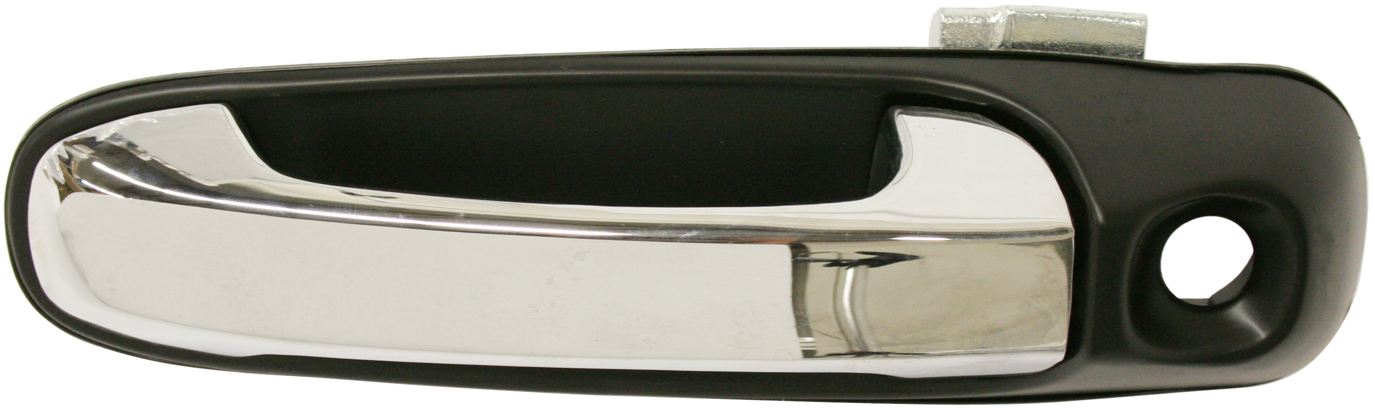 AM ASPEN 07-09 FRONT EXTERIOR DOOR HANDLE LH Smooth Black Housing Chrome Lever w Keyhole Plastic SKU ARBC462110 Partslink CH1310139 OEM 1EH591XRAA
