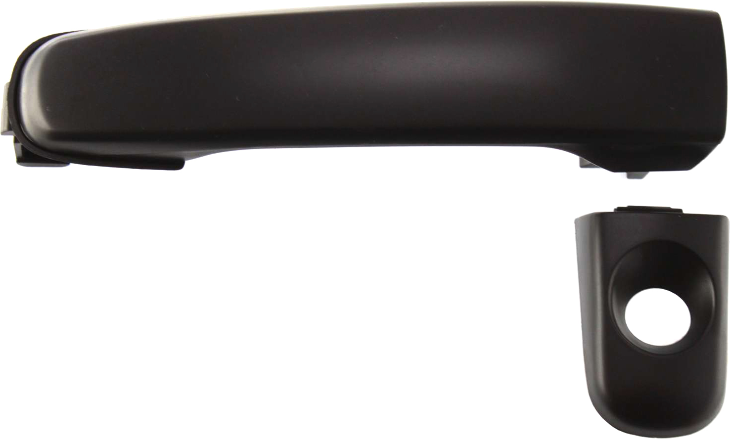 AM MALIBU 04-08 HHR 06-11 FRONT EXTERIOR DOOR HANDLE LH Smooth Black w Keyhole Plastic SKU ARBC462138 Partslink FDH010147 OEM 22672194-22672201