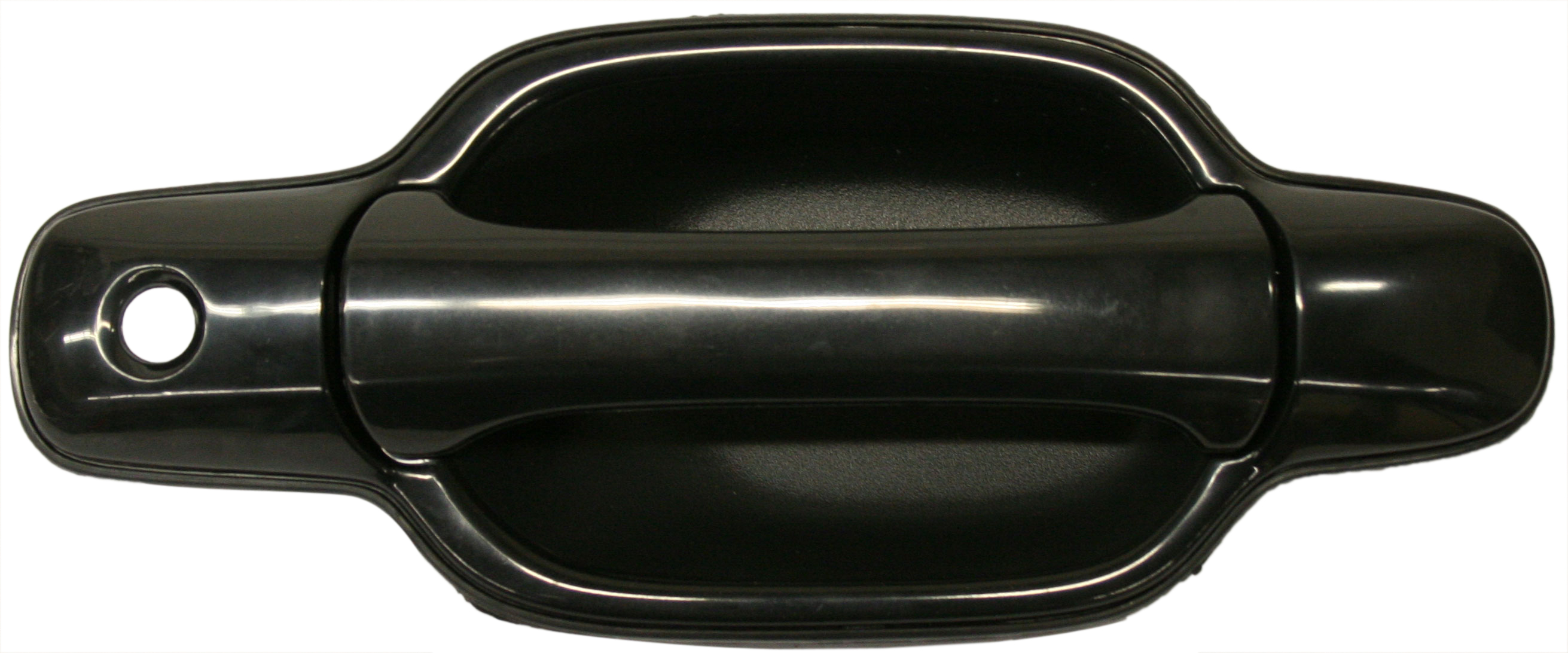 AM CANYON COLORADO 04-22 FRONT EXTERIOR DOOR HANDLE RH Smooth Black w Keyhole Plastic SKU ARBC462185 Partslink FDH010054 OEM 8972936751