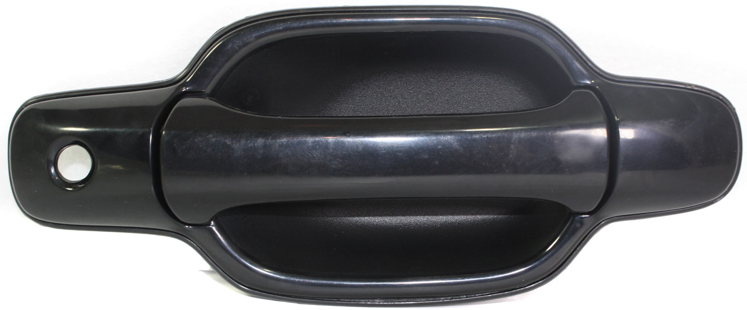 AM CANYON COLORADO 04-22 FRONT EXTERIOR DOOR HANDLE LH Smooth Black w Keyhole Plastic SKU ARBC462188 Partslink FDH010053 OEM 20829878