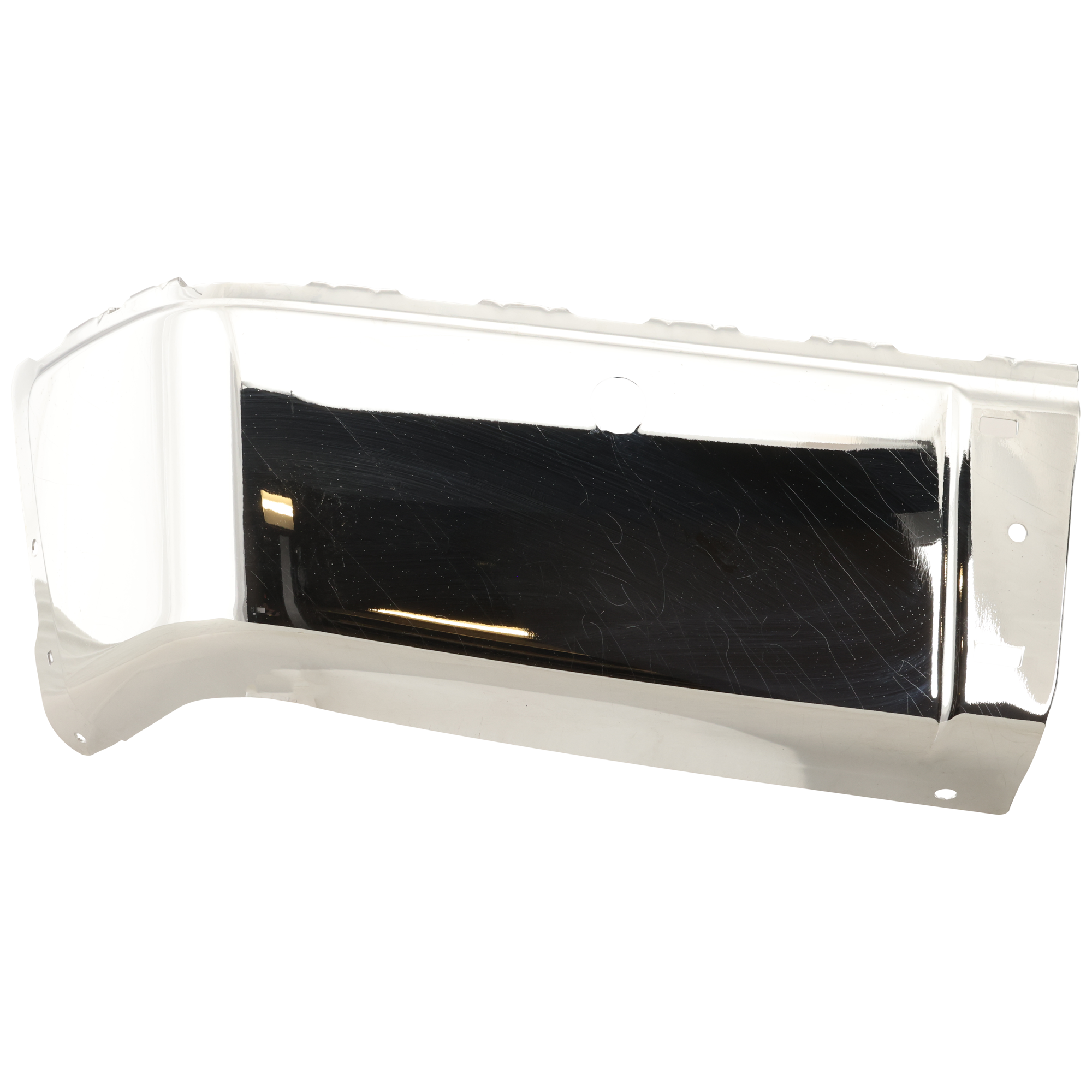 AM SILVERADO SIERRA 07-14 REAR BUMPER END LH Chrome w Sensor Holes Excludes 2007 Classic SKU ARBC761102 Partslink GM1104147 OEM 15284305