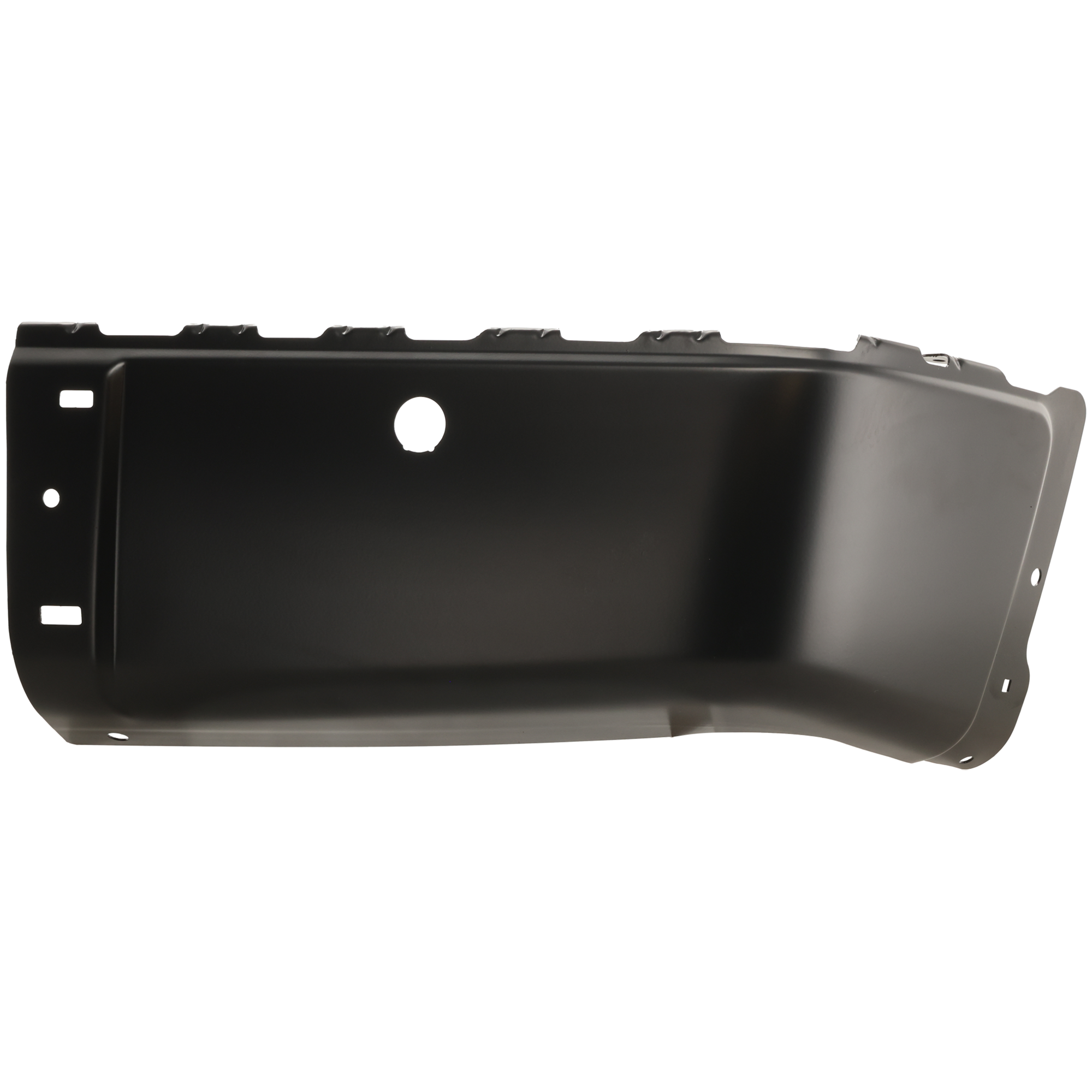 AM SILVERADO SIERRA 07-14 REAR BUMPER END RH Black Face Bar w Sensor Holes Excludes 2007 Classic SKU ARBC761103 Partslink GM1105148 OEM 15891686