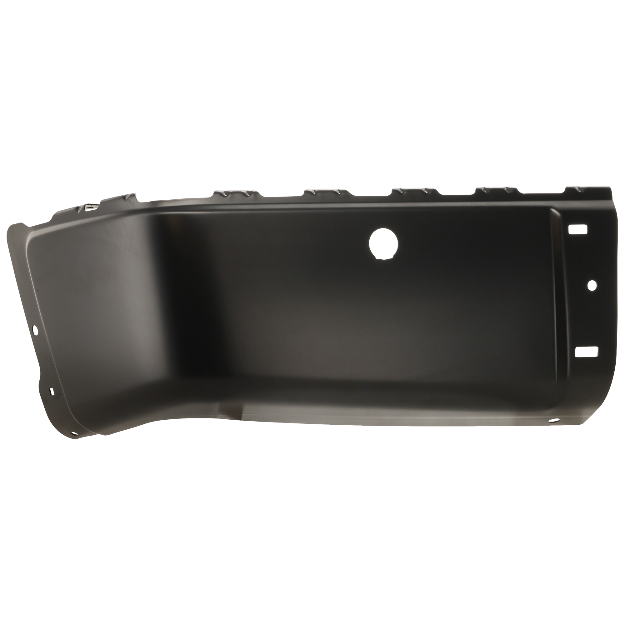 AM SILVERADO SIERRA 07-14 REAR BUMPER END LH Black Face Bar w Sensor Holes Excludes 2007 Classic SKU ARBC761104 Partslink GM1104148 OEM 15891685