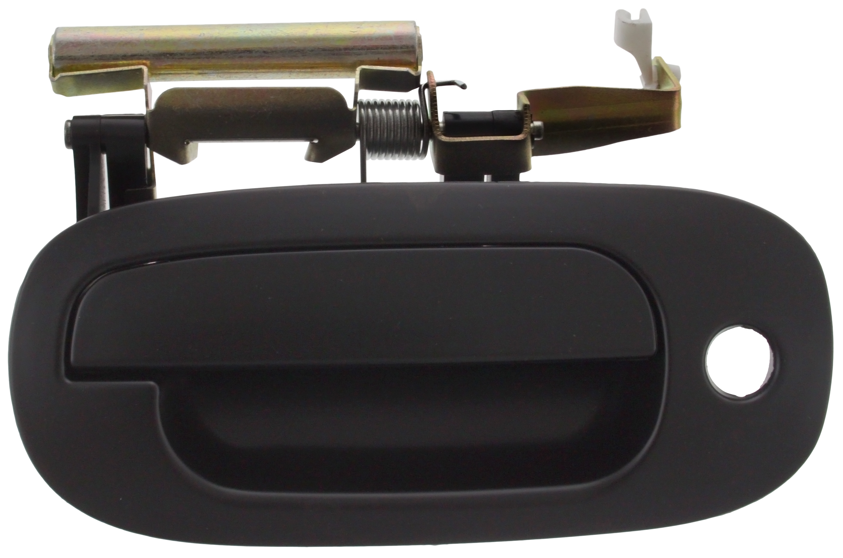 AM DAKOTA 02-04 DURANGO 02-03 FRONT EXTERIOR DOOR HANDLE LH Smooth Black w Keyhole Plastic SKU ARBD462136 OEM 55362891AC PFM