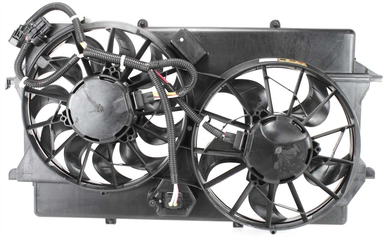 AM FOCUS 05-07 RADIATOR FAN ASSEMBLY w Factory Air Includes resistor SKU ARBF160904 Partslink FO3115156 OEM 6S4Z8C607AA