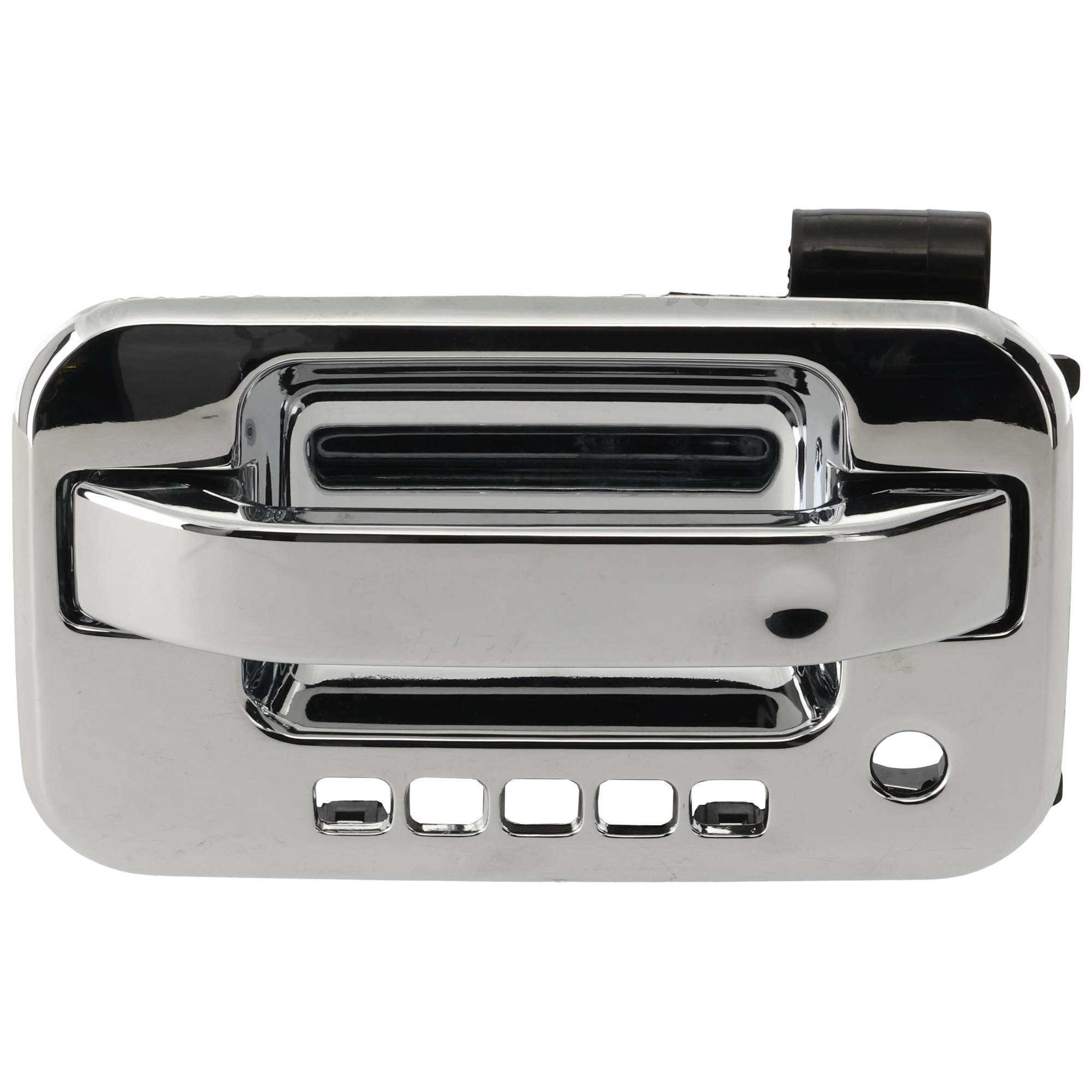 AM F 150-04-14 MARK LT 06-08 FRONT EXTERIOR DOOR HANDLE LH Chrome w Keyhole and Keypad Hole w Plastic Connector SKU ARBF462116C Partslink FDH010119 OEM 8L3Z1522405AA PFM