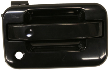 AM F 150-04-14 MARK LT 06-08 FRONT EXTERIOR DOOR HANDLE RH Smooth Black w Keyhole w Plastic Connector SKU ARBF462145 OEM CL3Z1522404BA