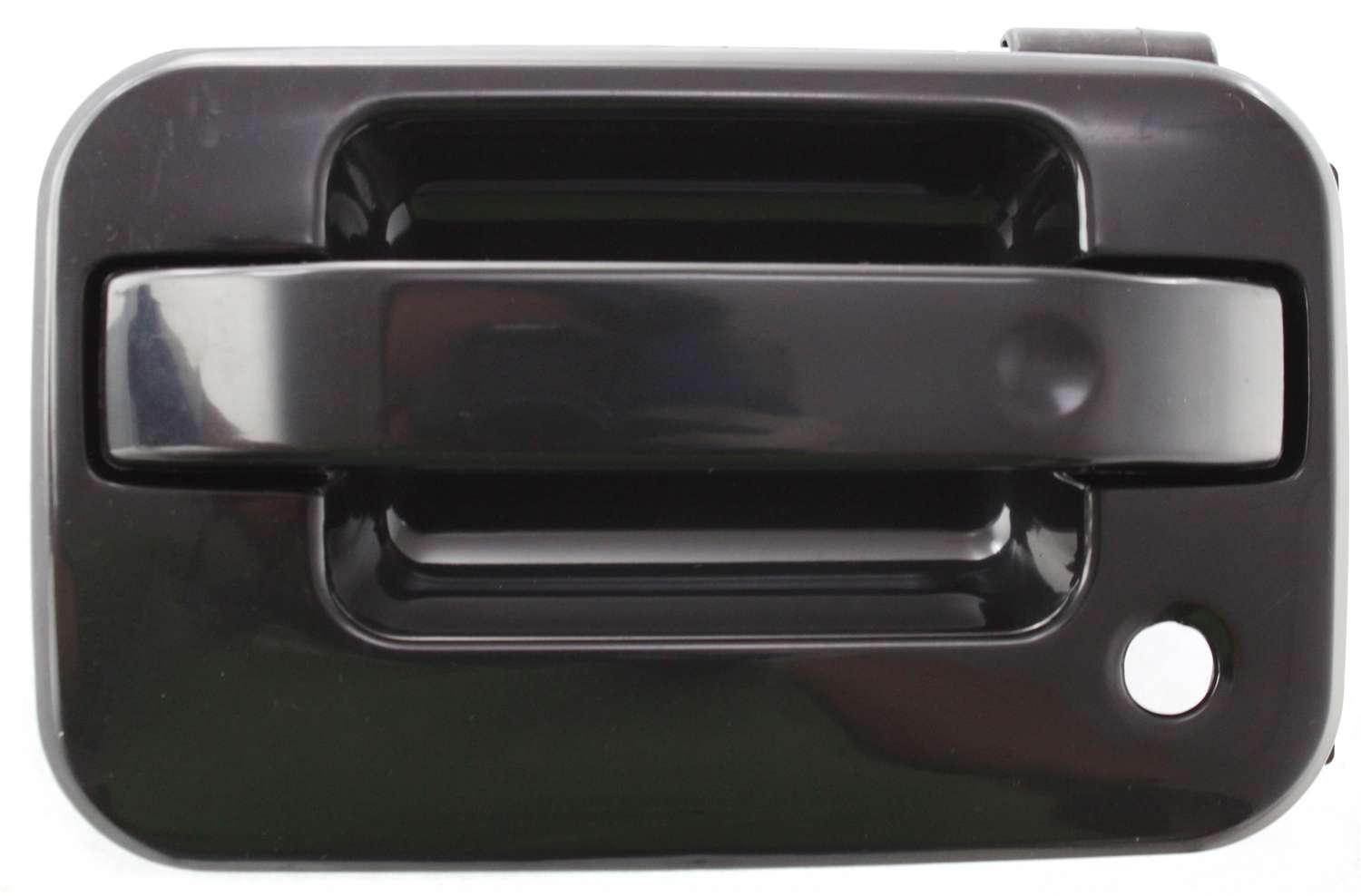 AM F 150-04-14 MARK LT 06-08 FRONT EXTERIOR DOOR HANDLE LH Smooth Black w Keyhole w Plastic Connector SKU ARBF462146 OEM CL3Z1522405BB