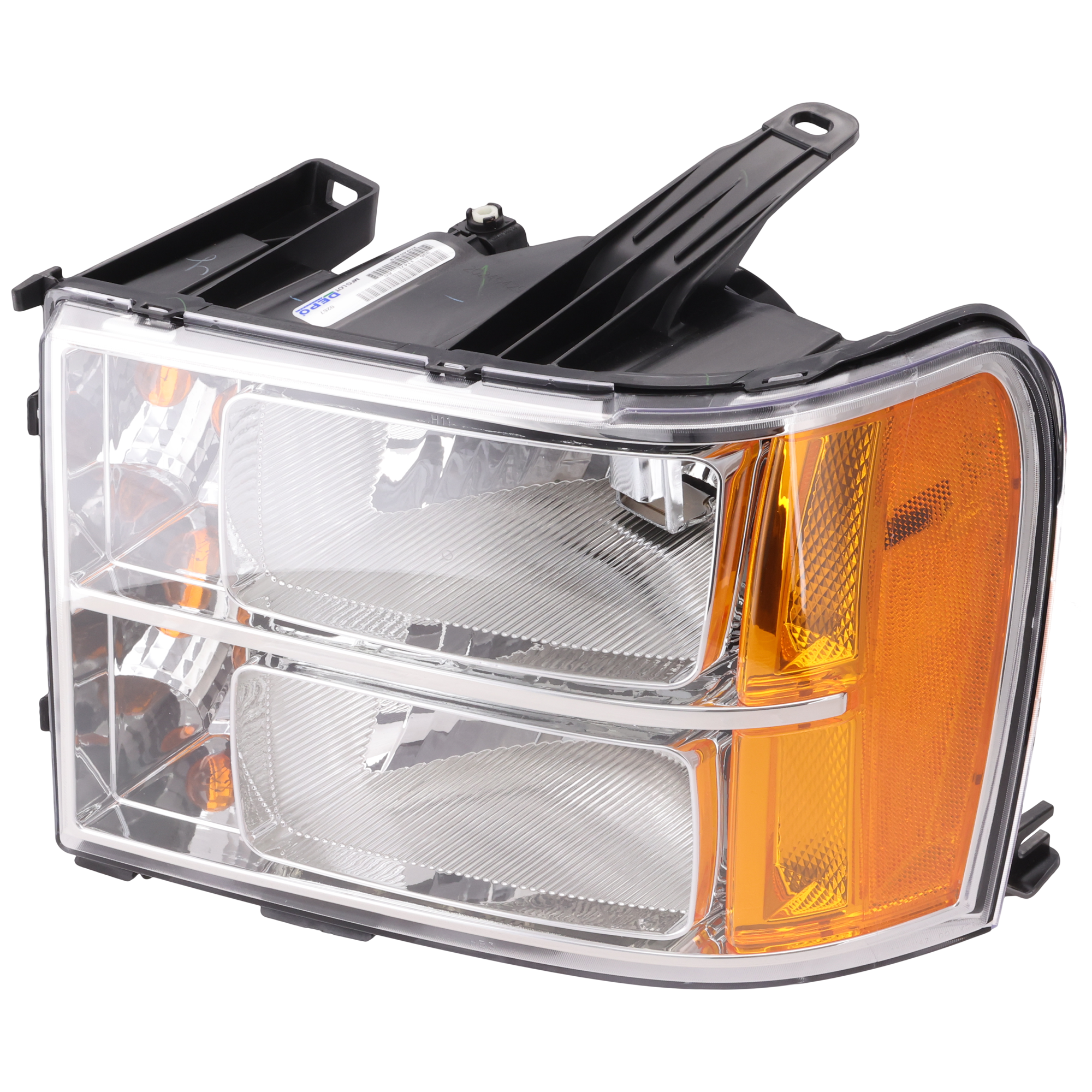 AM SIERRA 07-14 HEAD LAMP LH Assembly Halogen New Body Style CAPA SKU ARBG100102Q Partslink GM2502283C OEM 20980241