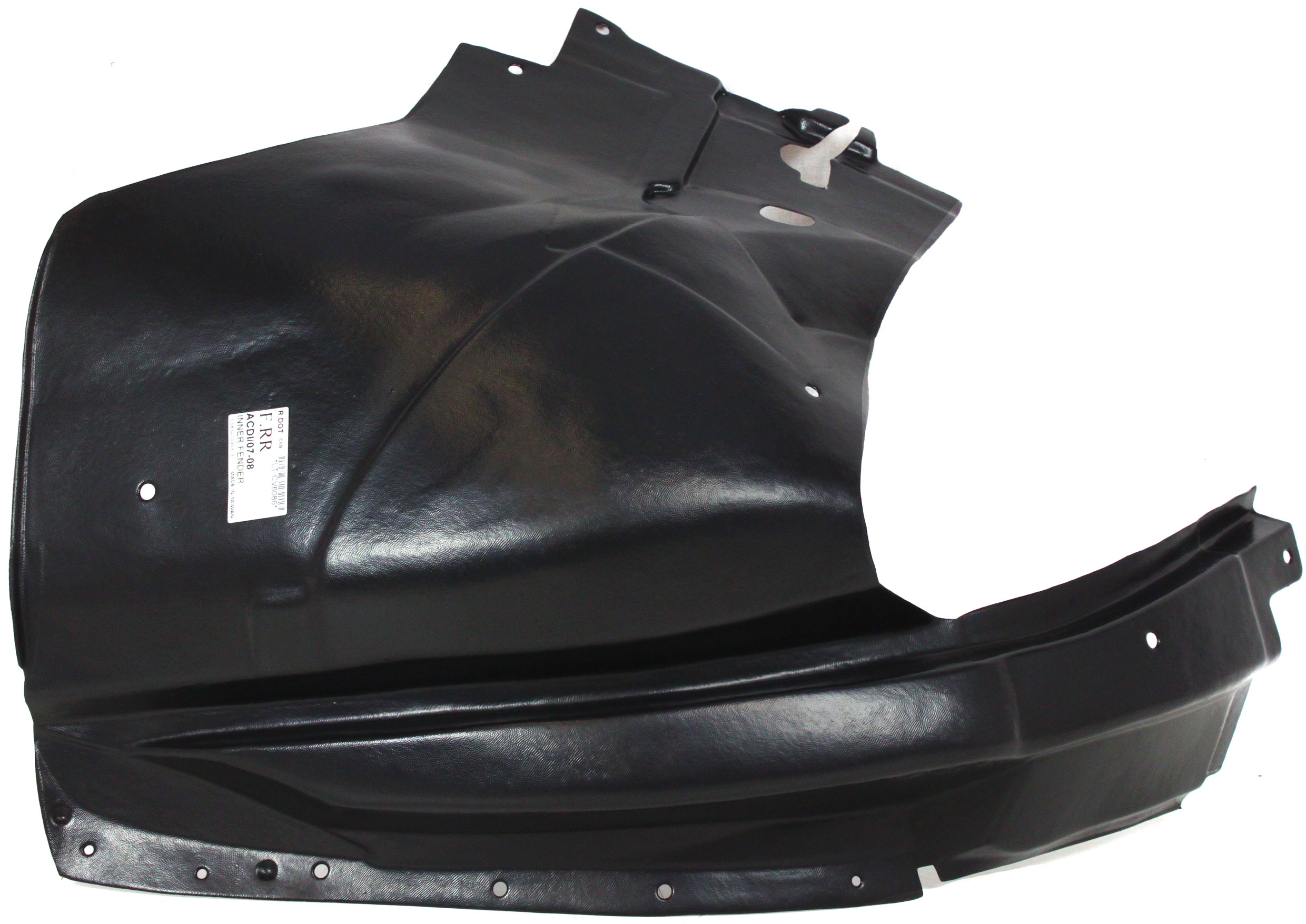 AM ACADIA 07-12 FRONT FENDER LINER RH Rear Section SKU ARBG222103 Partslink GM1249185 OEM 25849006