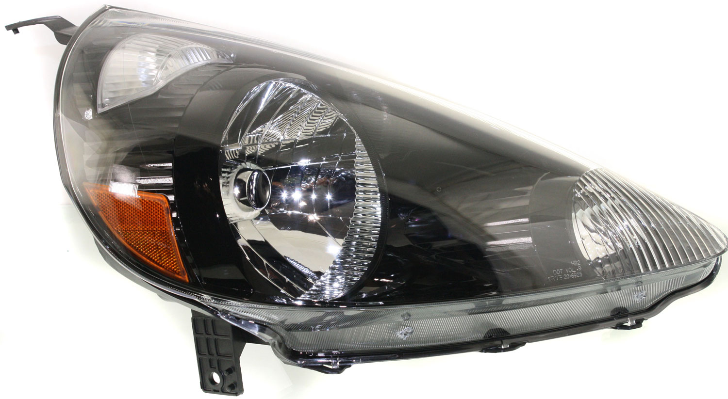 AM FIT 07-08 HEAD LAMP RH Lens and Housing Halogen Clear Lens Black Interior SKU ARBH100113