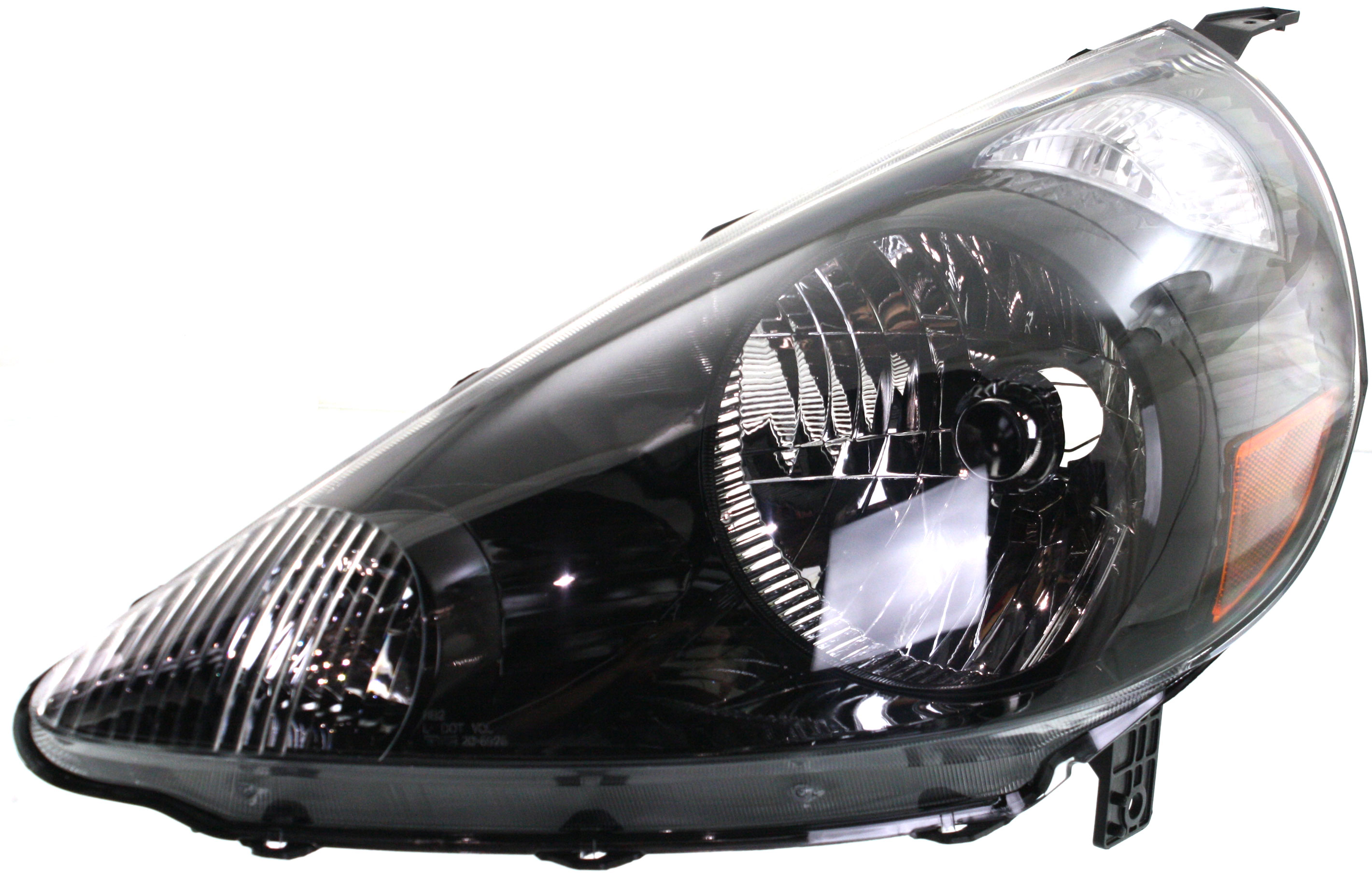 AM FIT 07-08 HEAD LAMP LH Lens and Housing Halogen Clear Lens Black Interior SKU ARBH100114