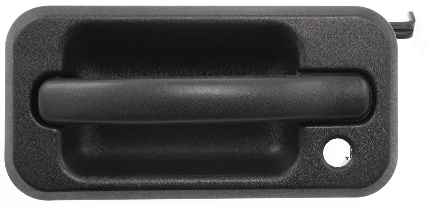 AM H2-03-09 FRONT EXTERIOR DOOR HANDLE LH Textured Black w Keyhole SKU ARBH462106 Partslink HU1310102 OEM 15104792
