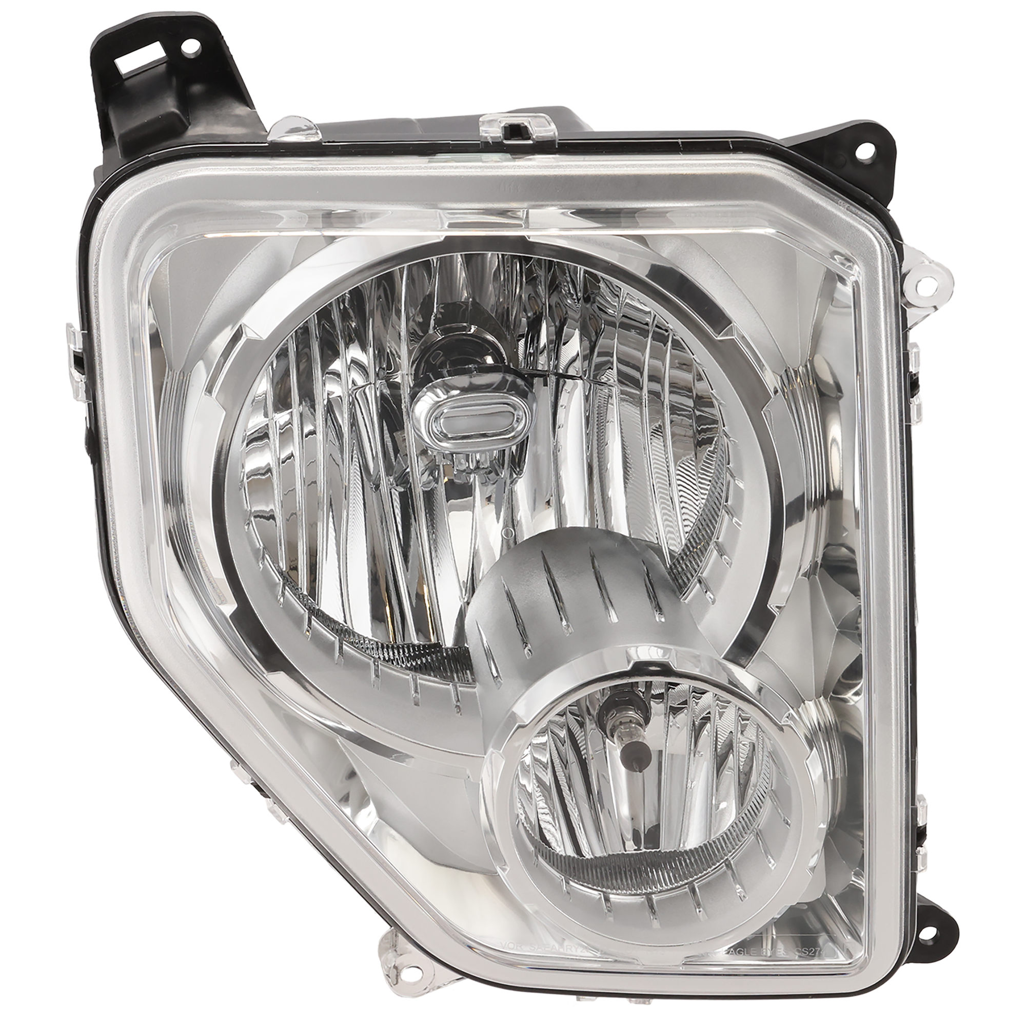 AM LIBERTY 08-12 HEAD LAMP RH Assembly Halogen Chrome Interior w Fog Light SKU ARBJ100101 Partslink CH2503196 OEM 55157338AE