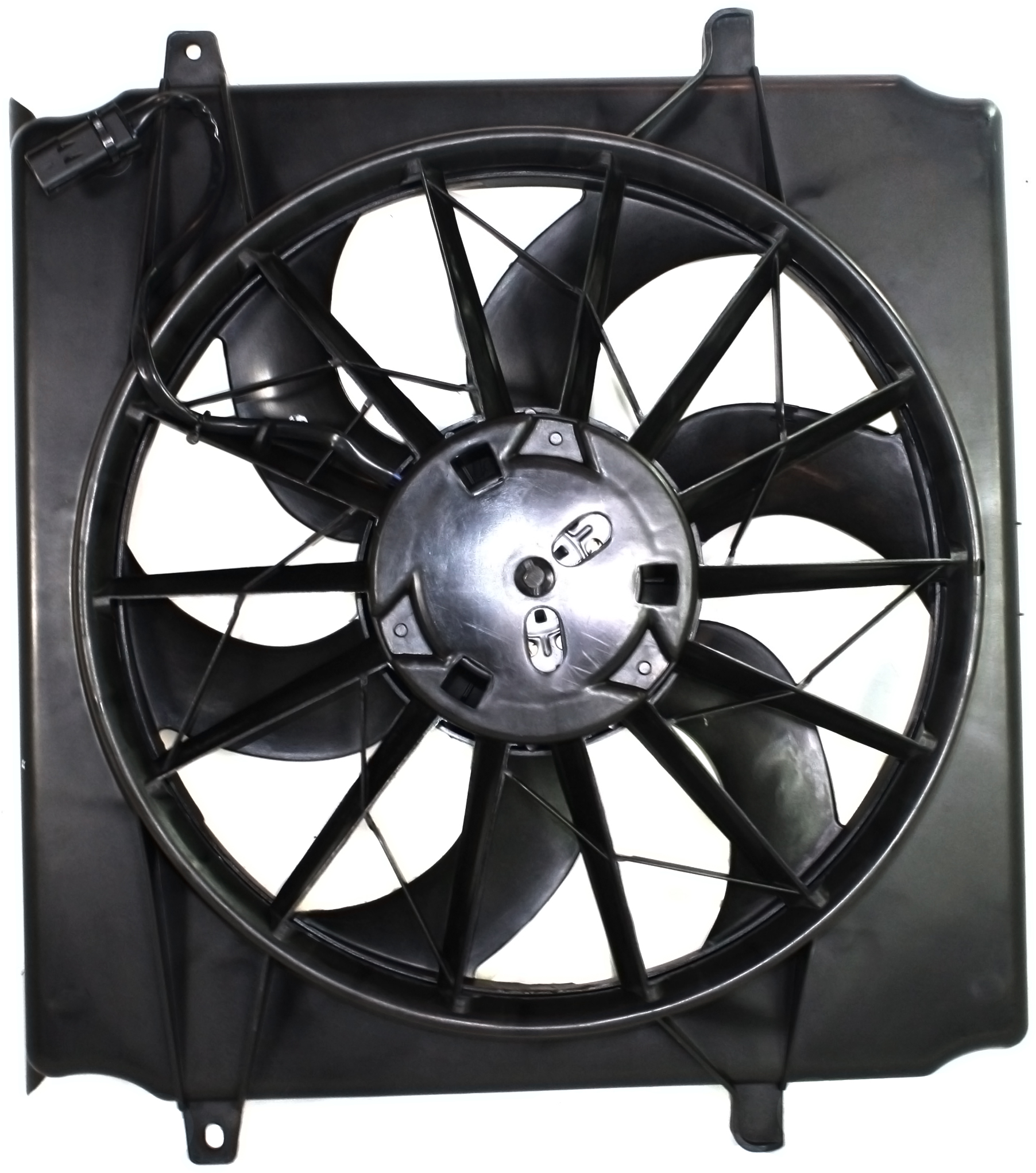 AM LIBERTY 04-07 RADIATOR FAN ASSEMBLY Gas w o Heavy Duty Cooling SKU ARBJ160903 Partslink CH3115143 OEM 55037692AB