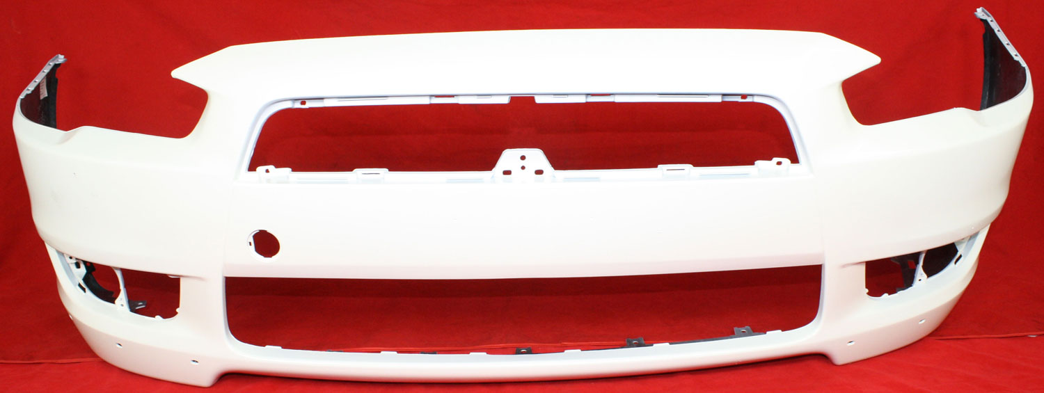 AM LANCER 08-15 FRONT BUMPER COVER Primed w Air Dam Holes Standard Type Exc. Evolution Models SKU ARBM010301P
