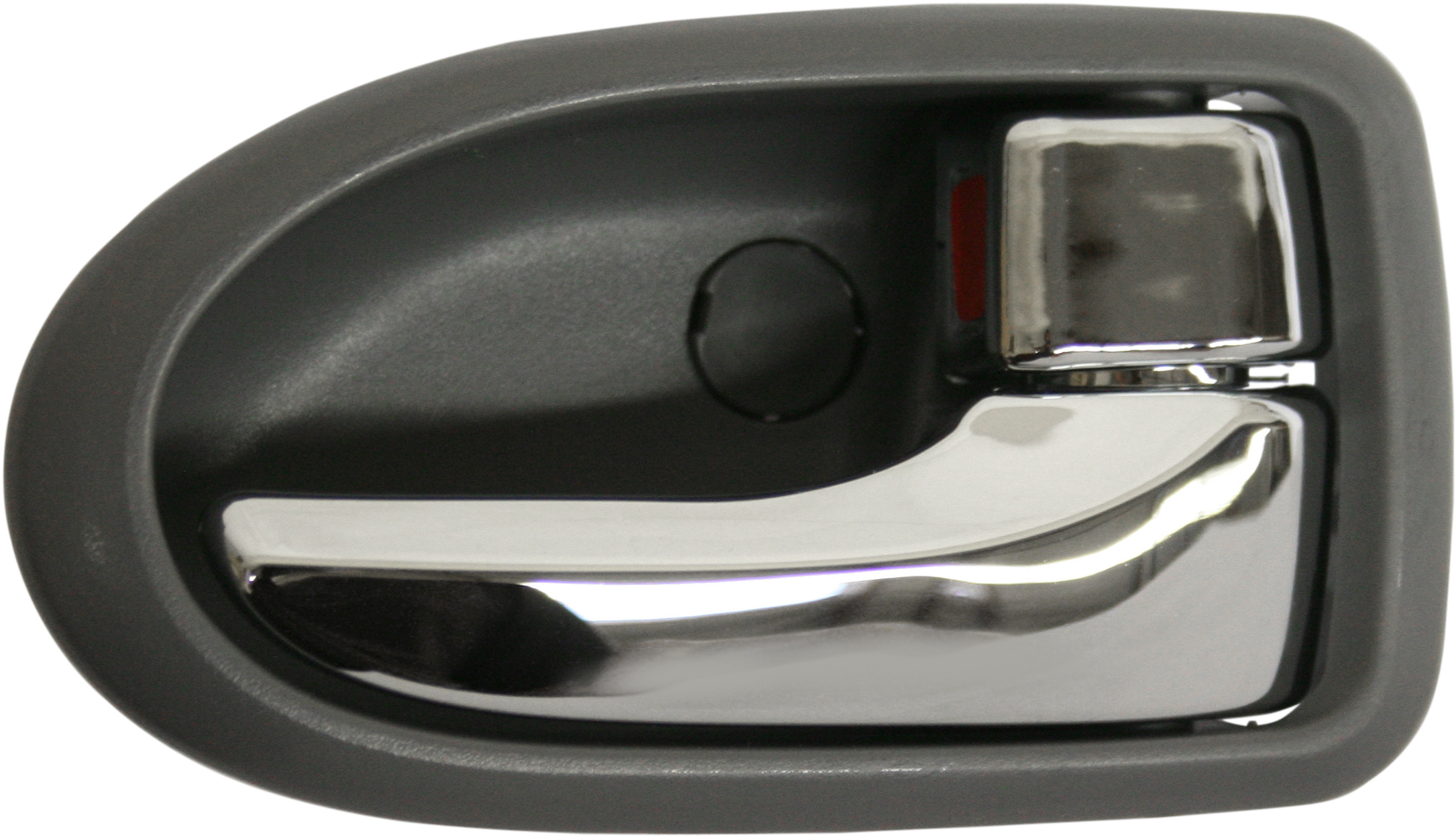 AM MPV 00-06 FRONT INTERIOR DOOR HANDLE RH Chrome Lever + Gray Bezel Bright w Gray =REAR SKU ARBM462103 Partslink MA1353103 OEM LC6258330D05 LC6258330D72