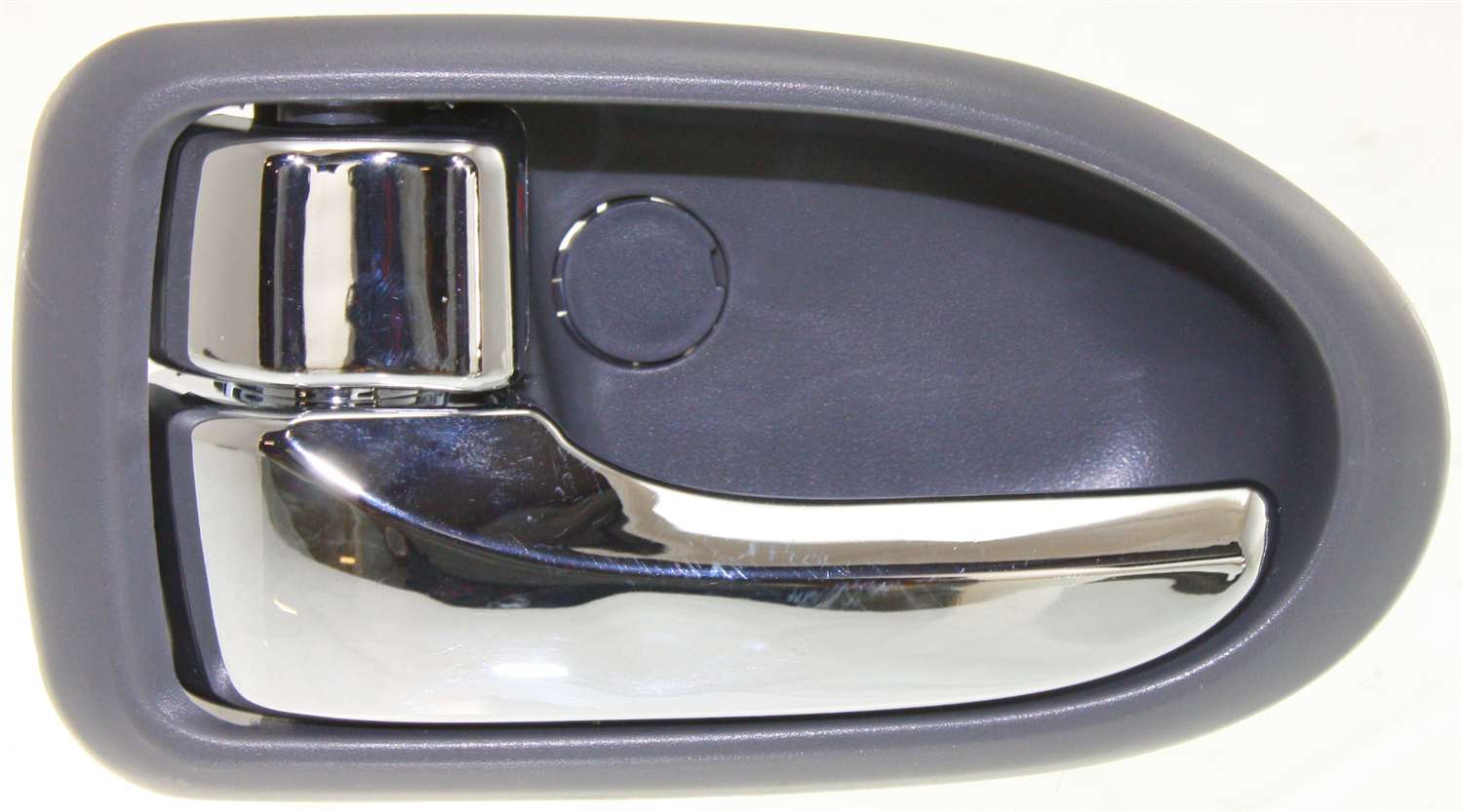 AM MPV 00-06 FRONT INTERIOR DOOR HANDLE LH Chrome Lever + Gray Bezel Bright w Gray =REAR SKU ARBM462104 OEM LC6259330D05 LC6259330D72
