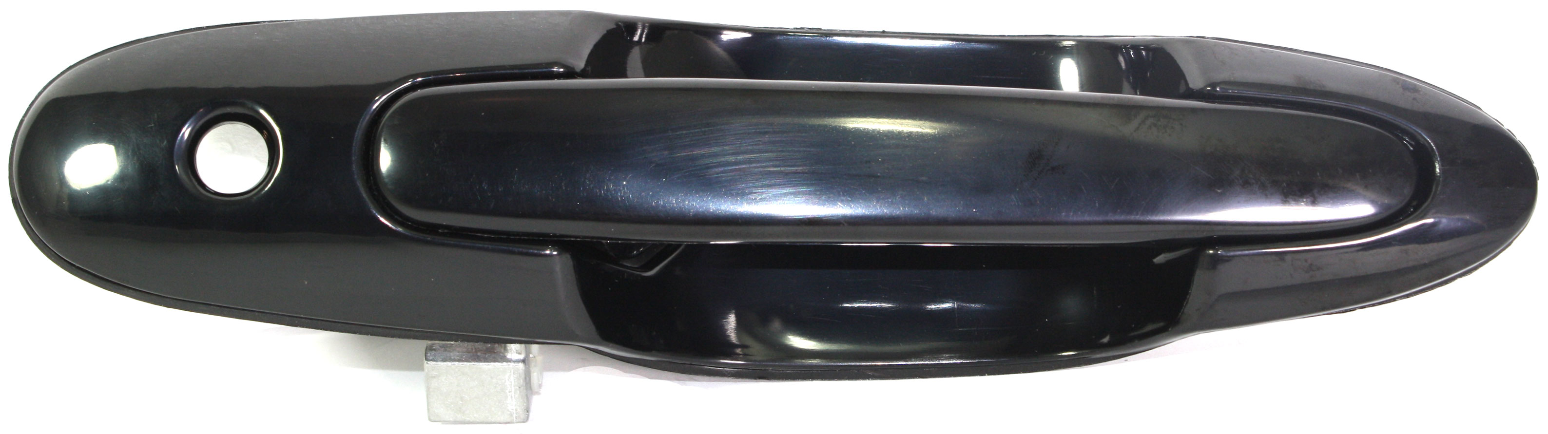 AM MPV 00-06 FRONT EXTERIOR DOOR HANDLE LH Smooth Black w Keyhole Plastic SKU ARBM462118 Partslink MA1310117 OEM LC7059410F08
