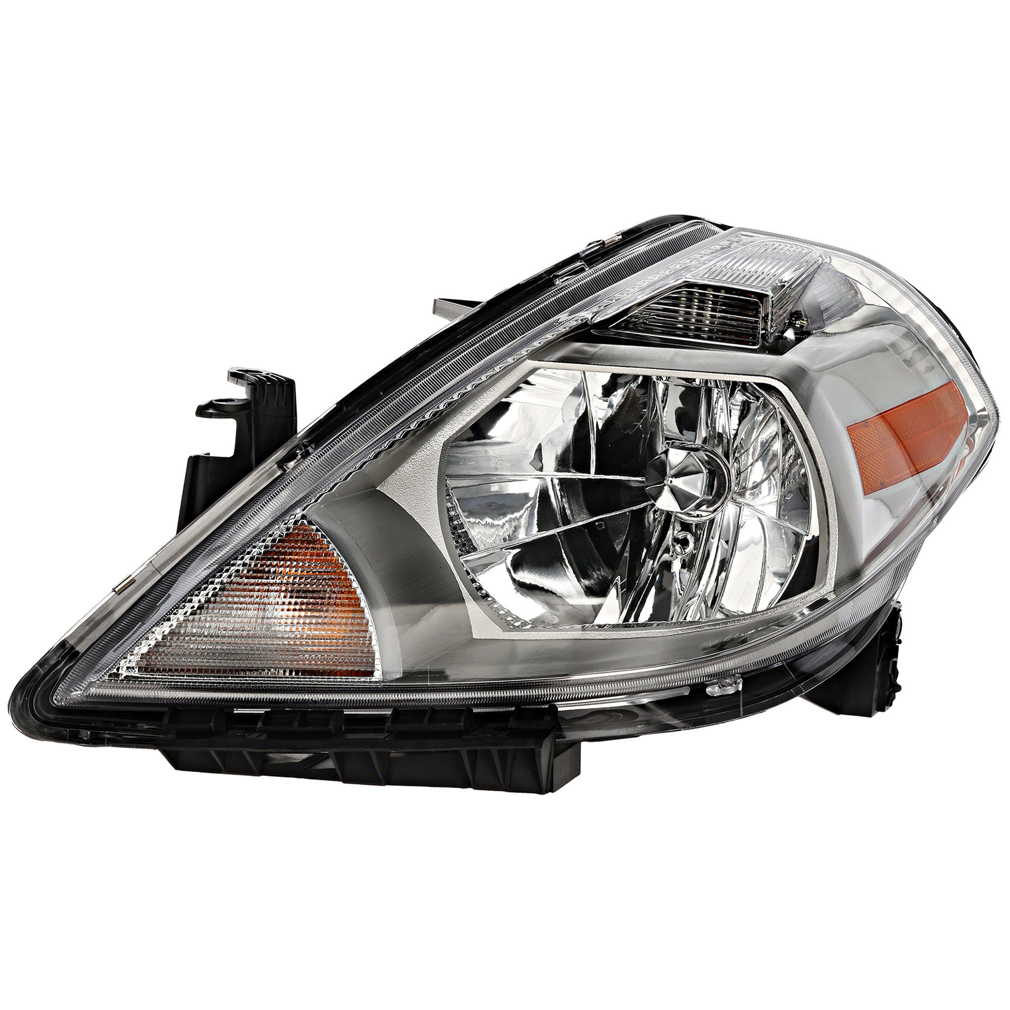 AM VERSA 07-12 HEAD LAMP LH Assembly Halogen Hatchback Sedan 07-11 CAPA SKU ARBN100110Q Partslink NI2502165C OEM 26060EM30A