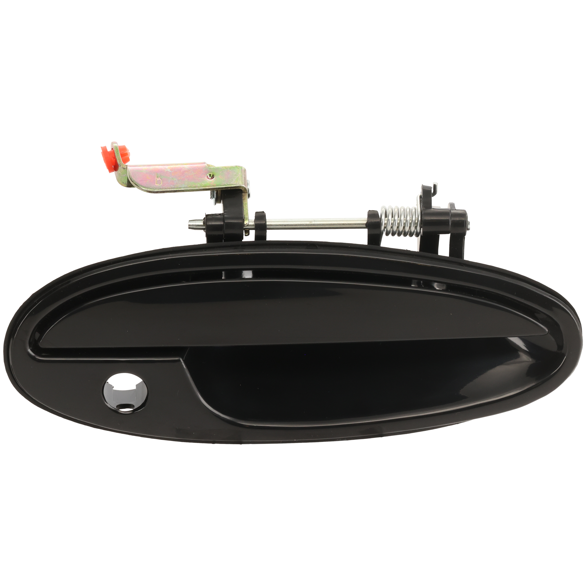 AM BONNEVILLE LESABRE 00-05 FRONT EXTERIOR DOOR HANDLE RH Smooth Black w Keyhole Plastic SKU ARBP462111 Partslink GM1311138 OEM 25698961