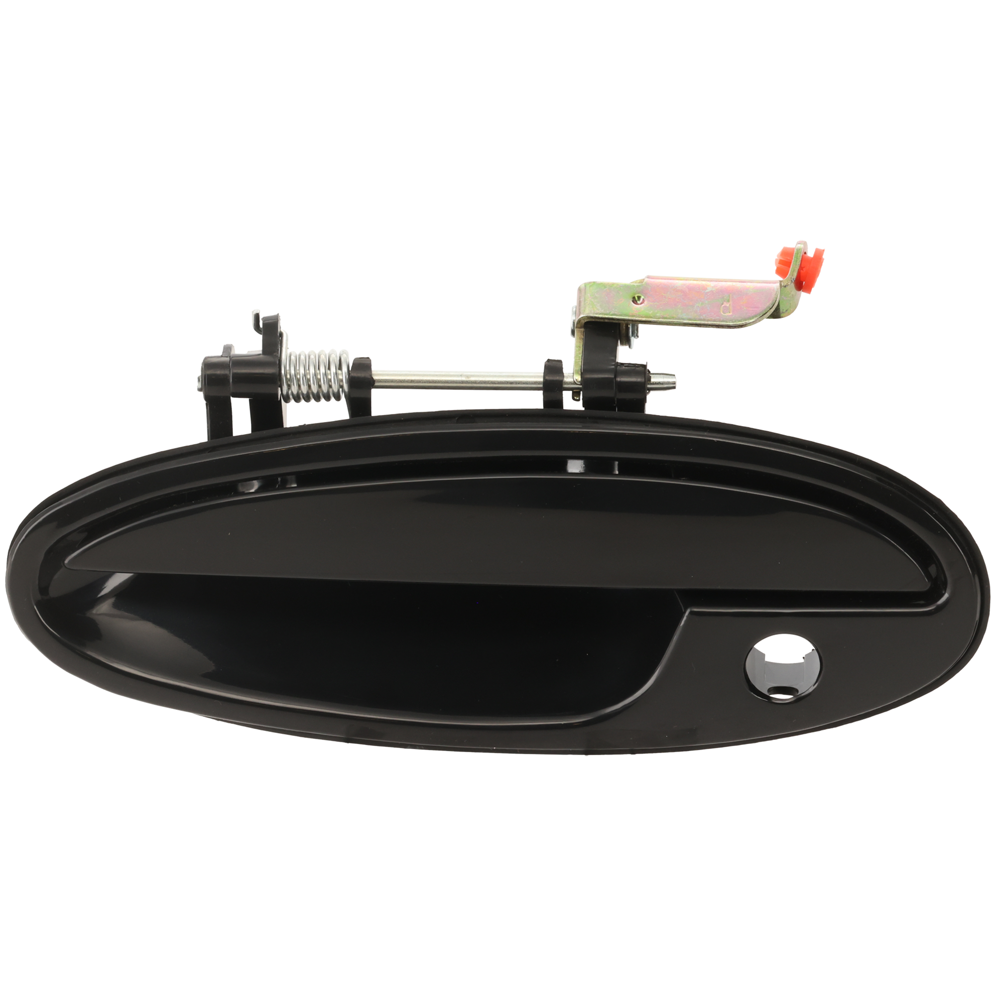 AM BONNEVILLE LESABRE 00-05 FRONT EXTERIOR DOOR HANDLE LH Smooth Black w Keyhole Plastic SKU ARBP462112 Partslink GM1310138 OEM 25698962