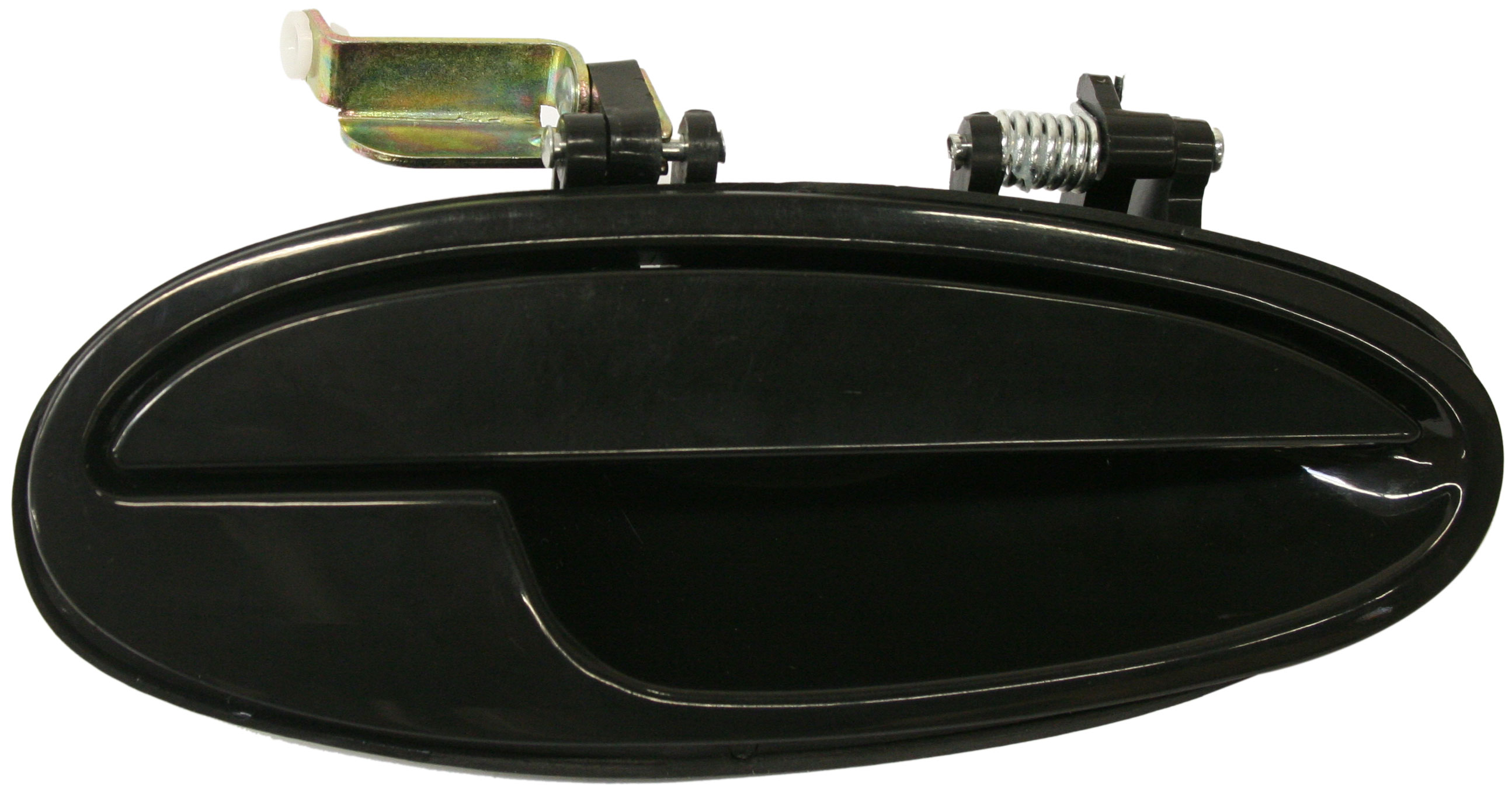 AM BONNEVILLE LESABRE 00-05 FRONT EXTERIOR DOOR HANDLE RH Smooth Black w o Keyhole Plastic SKU ARBP462113 Partslink GM1311156 OEM 25698961-25725238