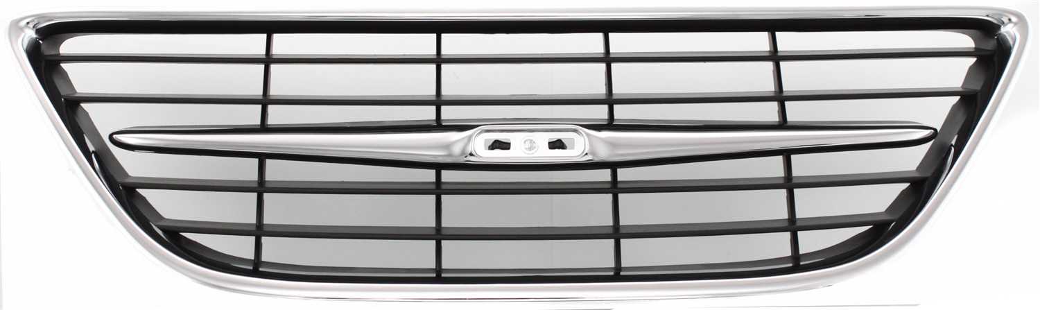 AM SAAB 9-3-03-07 GRILLE Center Chrome Shell Painted Black Insert Convertible Sedan Wagon SKU ARBS070103 Partslink SB1200102 OEM 12797998