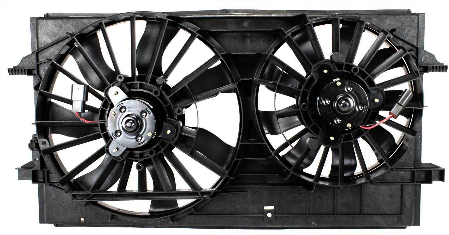 AM MALIBU 04-12 RADIATOR FAN SHROUD ASSEMBLY Dual Fan 08-12-4 Cyl 04-08-3.5L 3.9L V6 SKU ARBTC160901 Partslink GM3115178 OEM 15788745