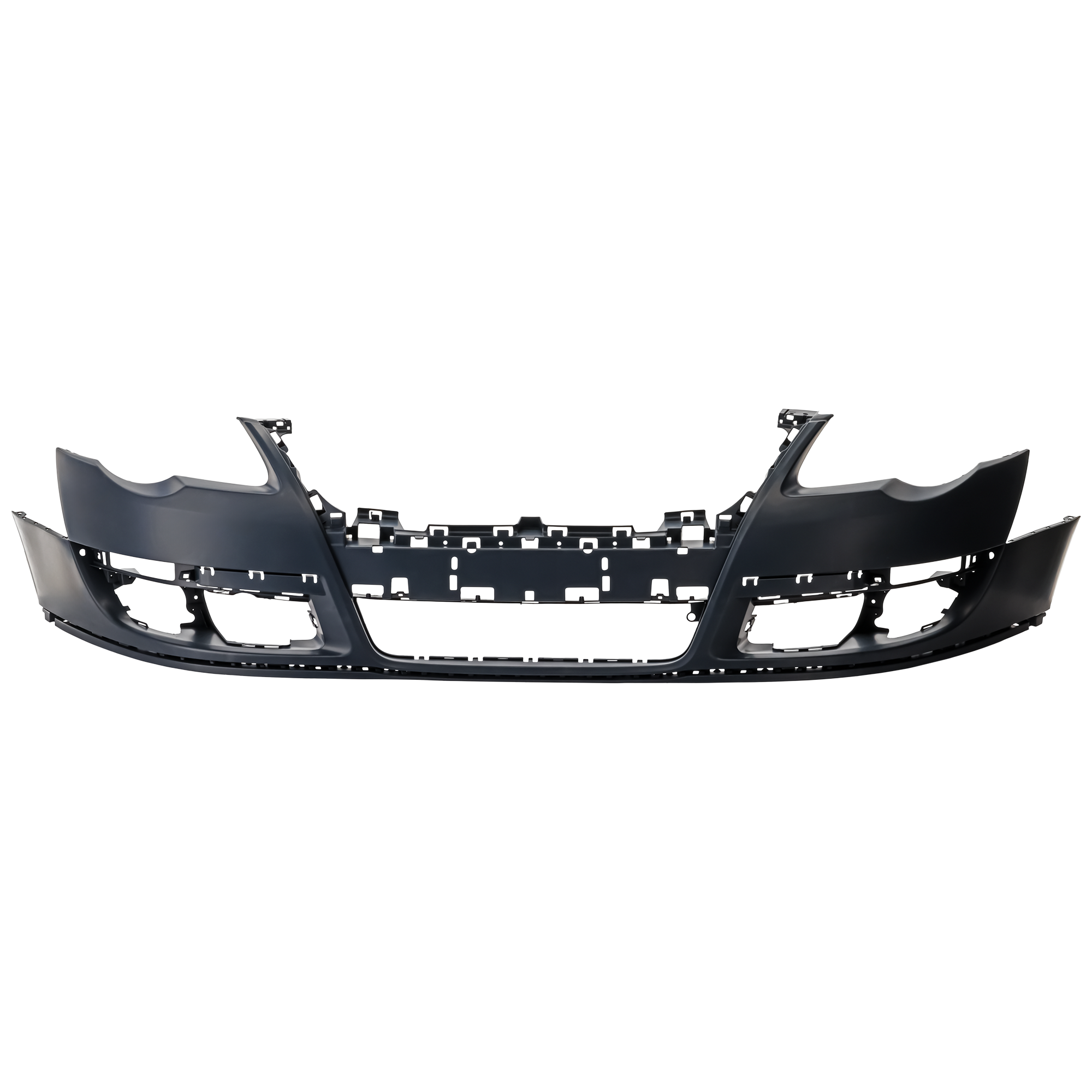 AM PASSAT 06-10 FRONT BUMPER COVER Primed w o HLW Holes Parking Aid Sensor Holes and Park Assist System SKU ARBV010301P Partslink VW1000165 OEM 3C0807217DGRU