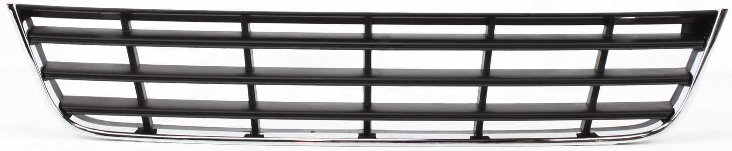 AM PASSAT 06-10 FRONT BUMPER GRILLE Center Lower Black w Chrome Moulding SKU ARBV015301 Partslink VW1036135 OEM 3C0853671C9B9