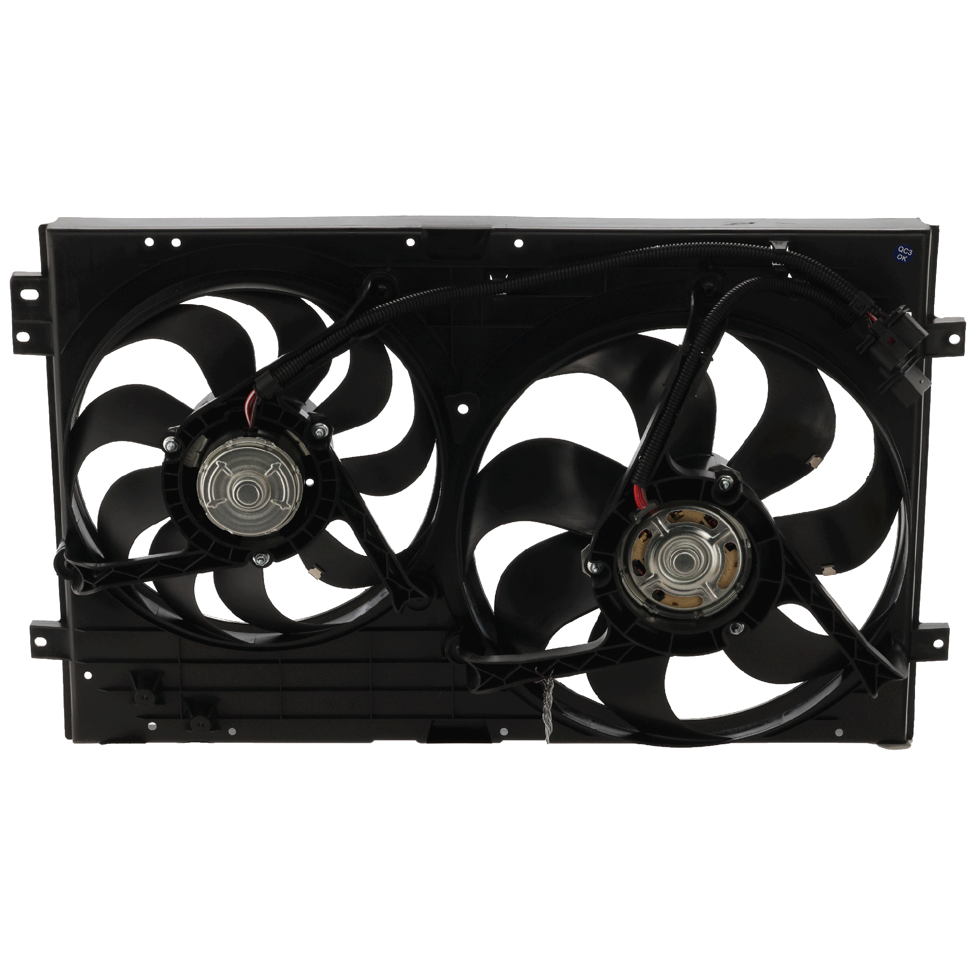 AM JETTA 99-05 RADIATOR FAN SHROUD ASSEMBLY Dual SKU ARBV160901 Partslink VW3115103 OEM 1J0121205BB41