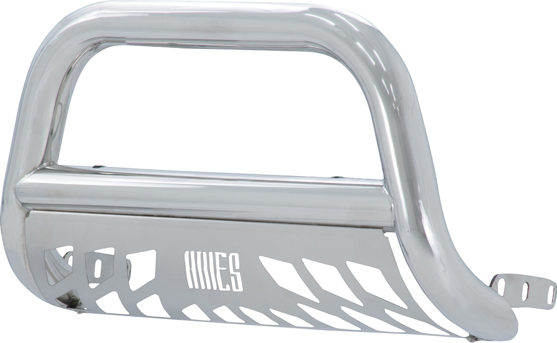 AM ARIES BULL BAR POLISHED 3 in. diameter Made of mirror polished stainless steel Features auxil SKU ARS35-4002