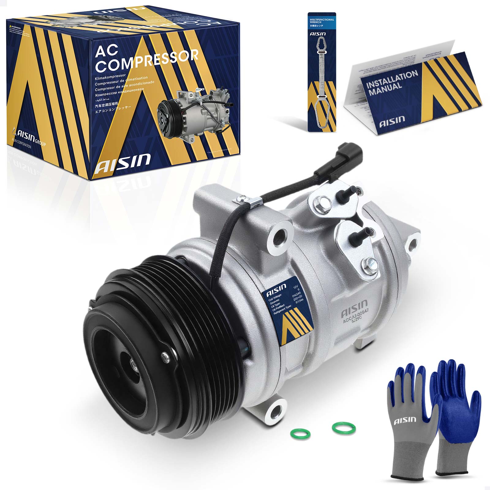 AM A C Compressor SKU ASCACCAZ00547 OEM 7T4Z19703A 8T4Z19703A BT4Z1970
