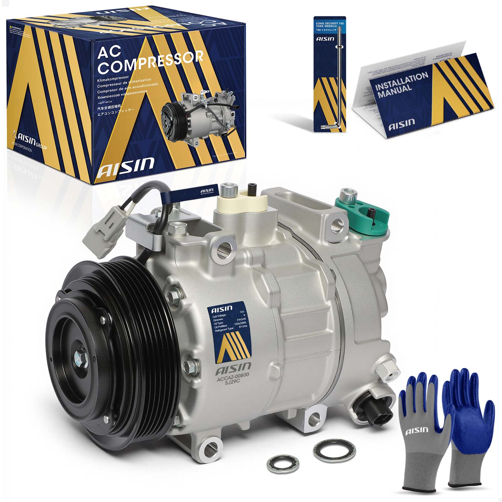 AM A C Compressor SKU ASCACCAZ00800 OEM 68158901AE 68158901AB 68158901