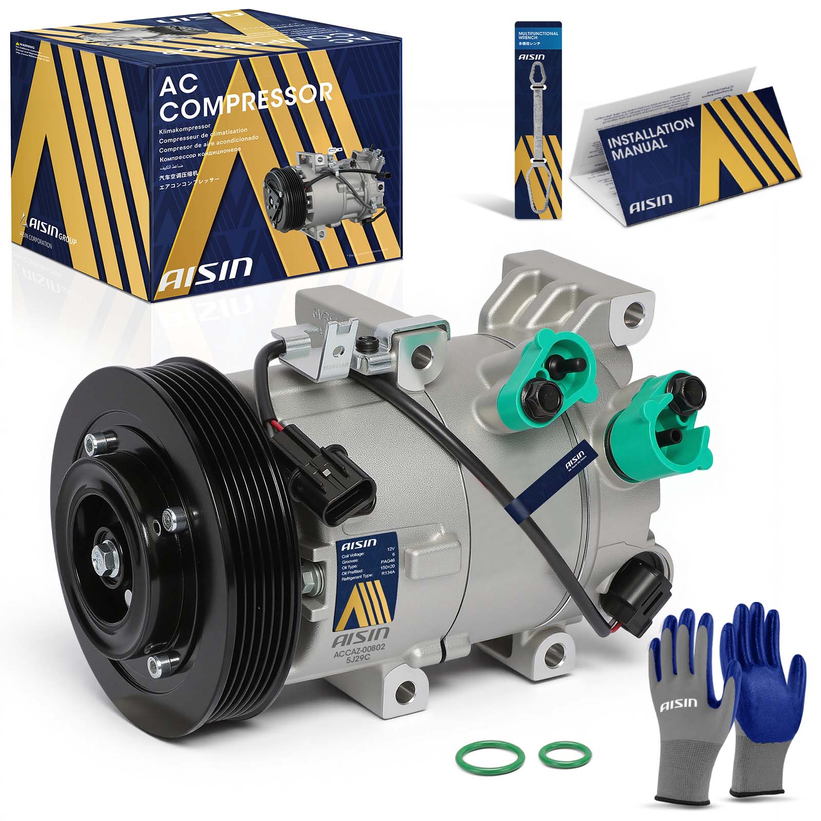 AM A C Compressor SKU ASCACCAZ00802 OEM 97701A5501-97701A5502-141207