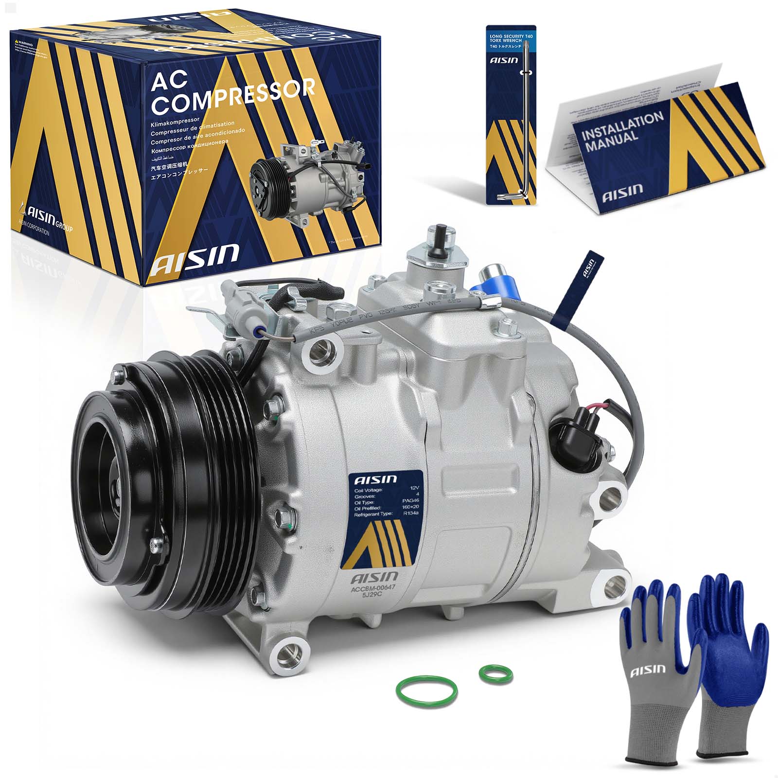 AM A C Compressor SKU ASCACCBM00647 OEM 64509154072-64529195978-915407