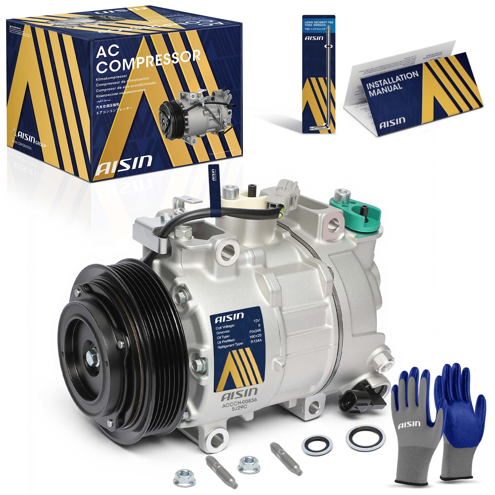 AM A C Compressor SKU ASCACCCH00836 OEM 68160395AC 68160395AD 68160395