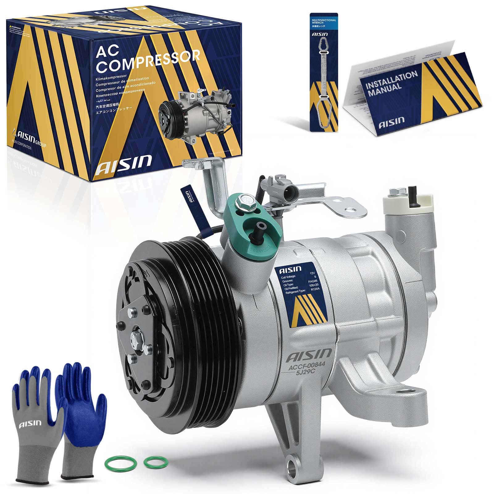 AM A C Compressor SKU ASCACCF00844 OEM 73111FJ000-73111FJ040-73111FJ0