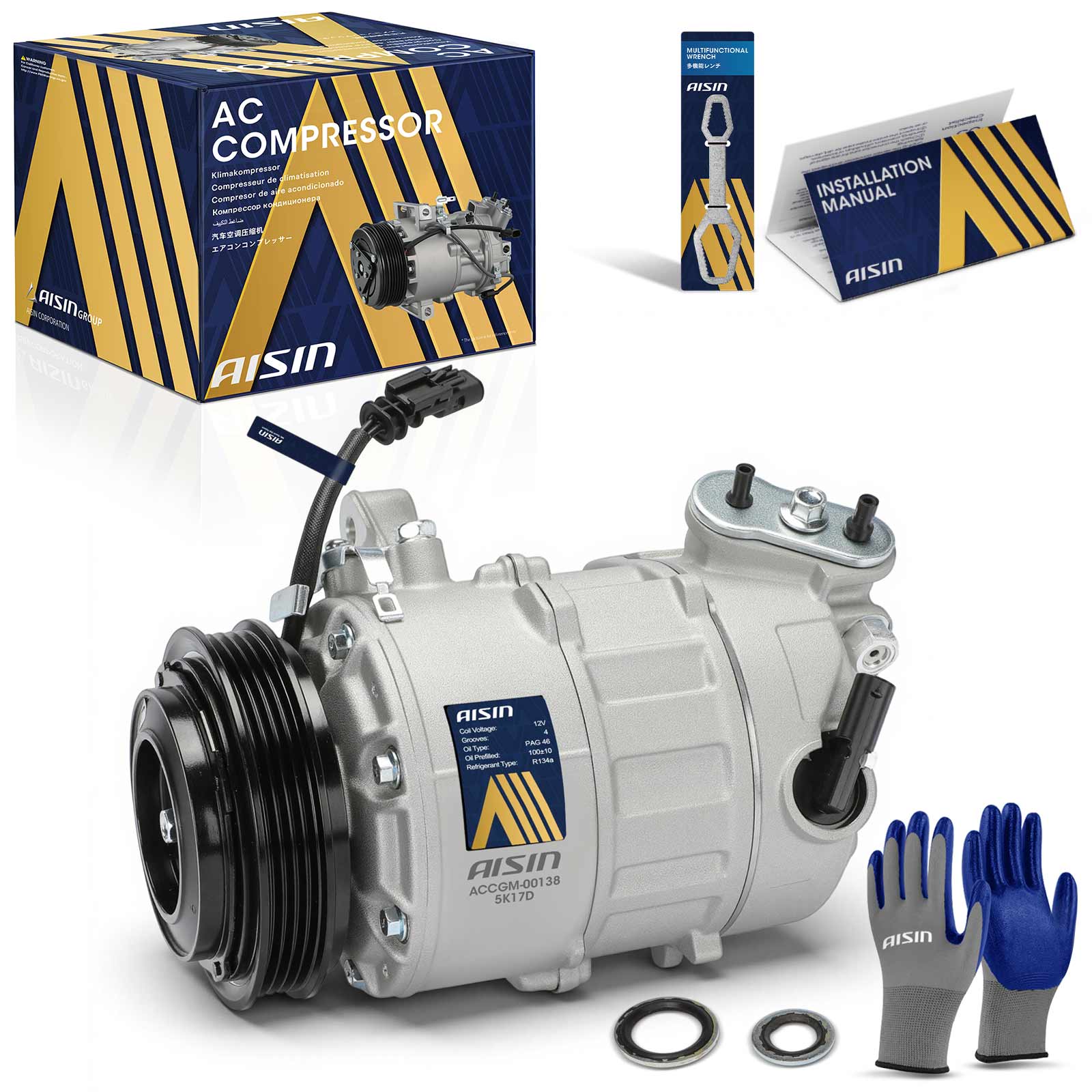AM A C Compressor SKU ASCACCGM00138 OEM 84317513-84317514-23505622-842