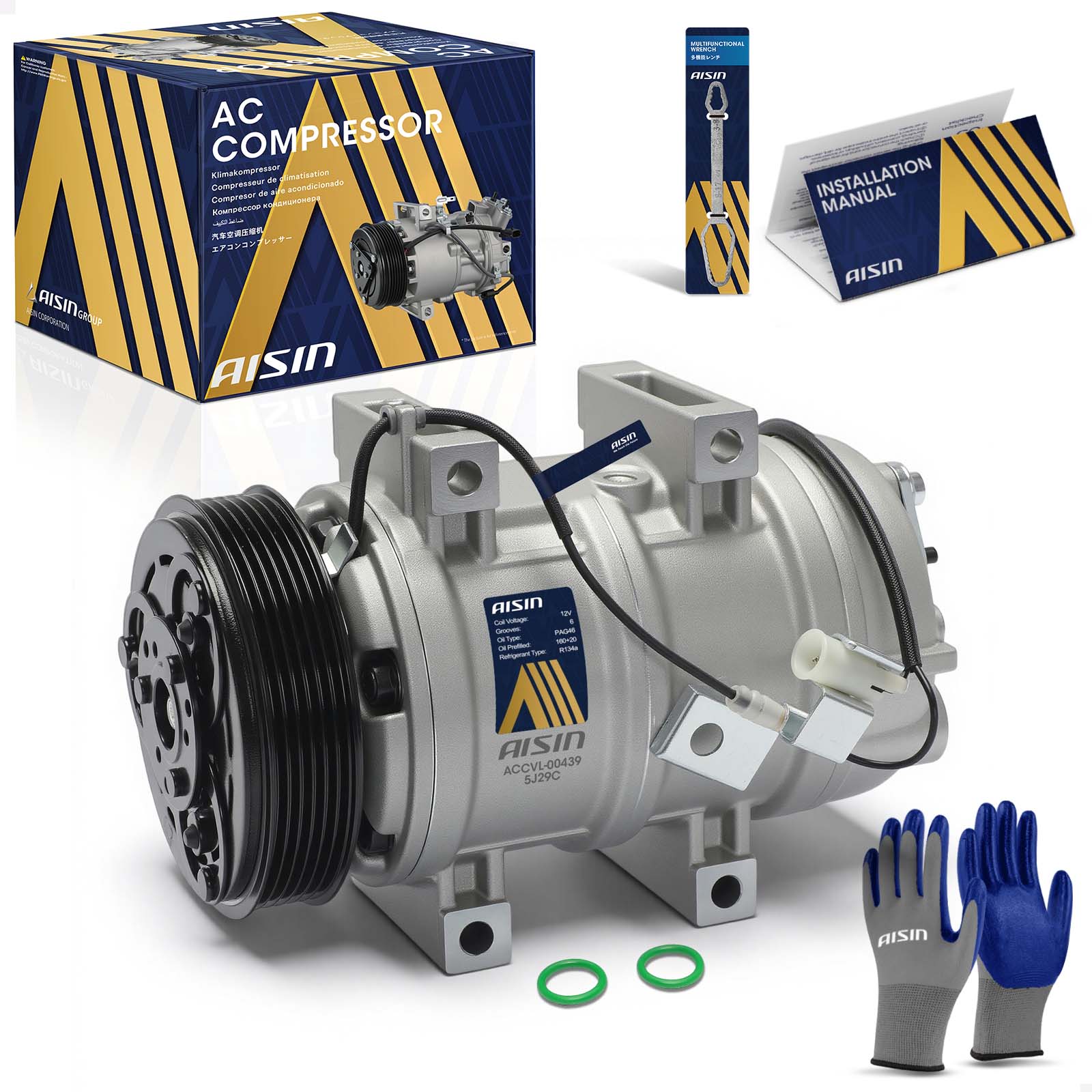 AM A C Compressor SKU ASCACCVL00439 OEM 8601633-8602278-8602621-868428
