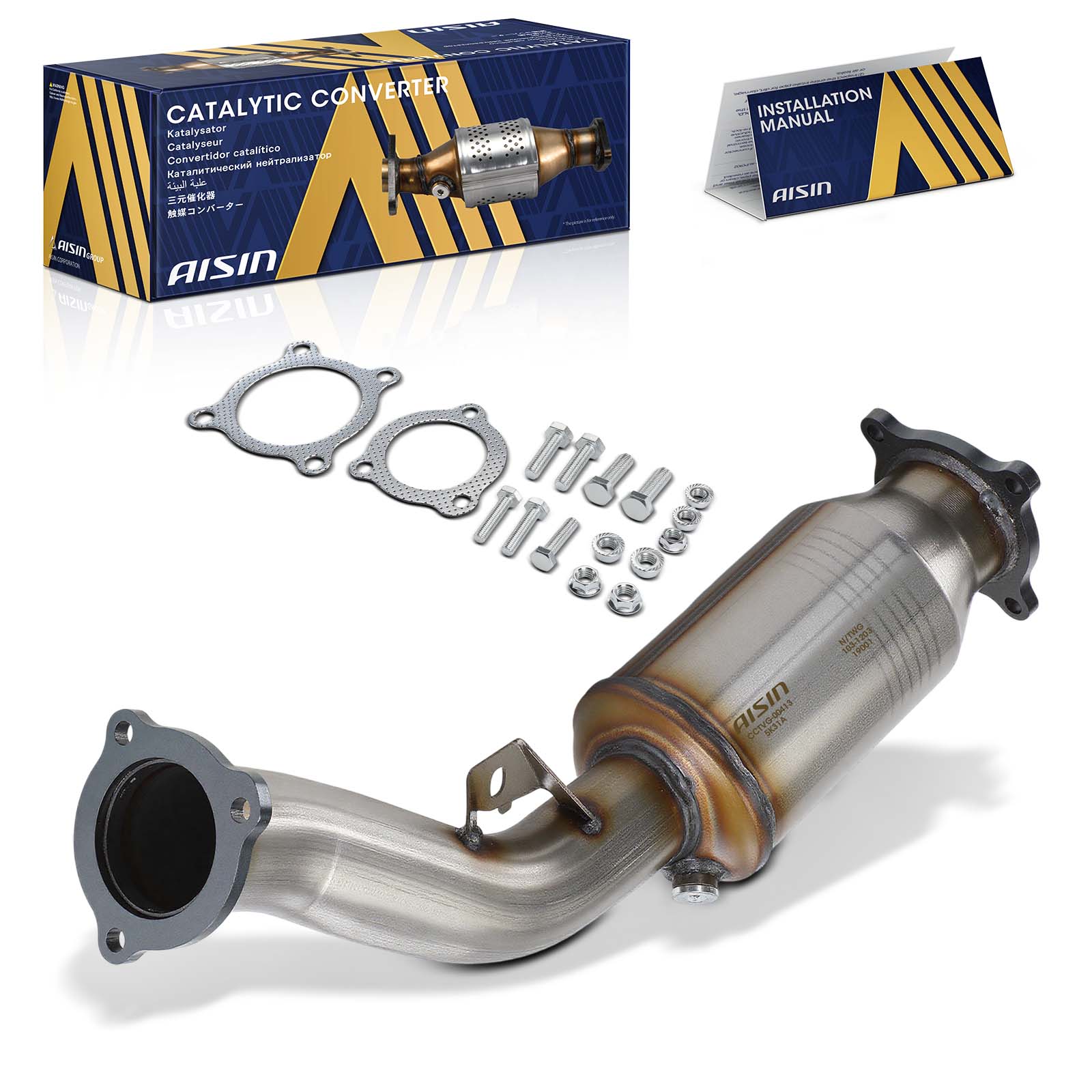 AM Catalytic Converter SKU ASCCCTVG00413 OEM 8K0254250FX 8K0254253HX