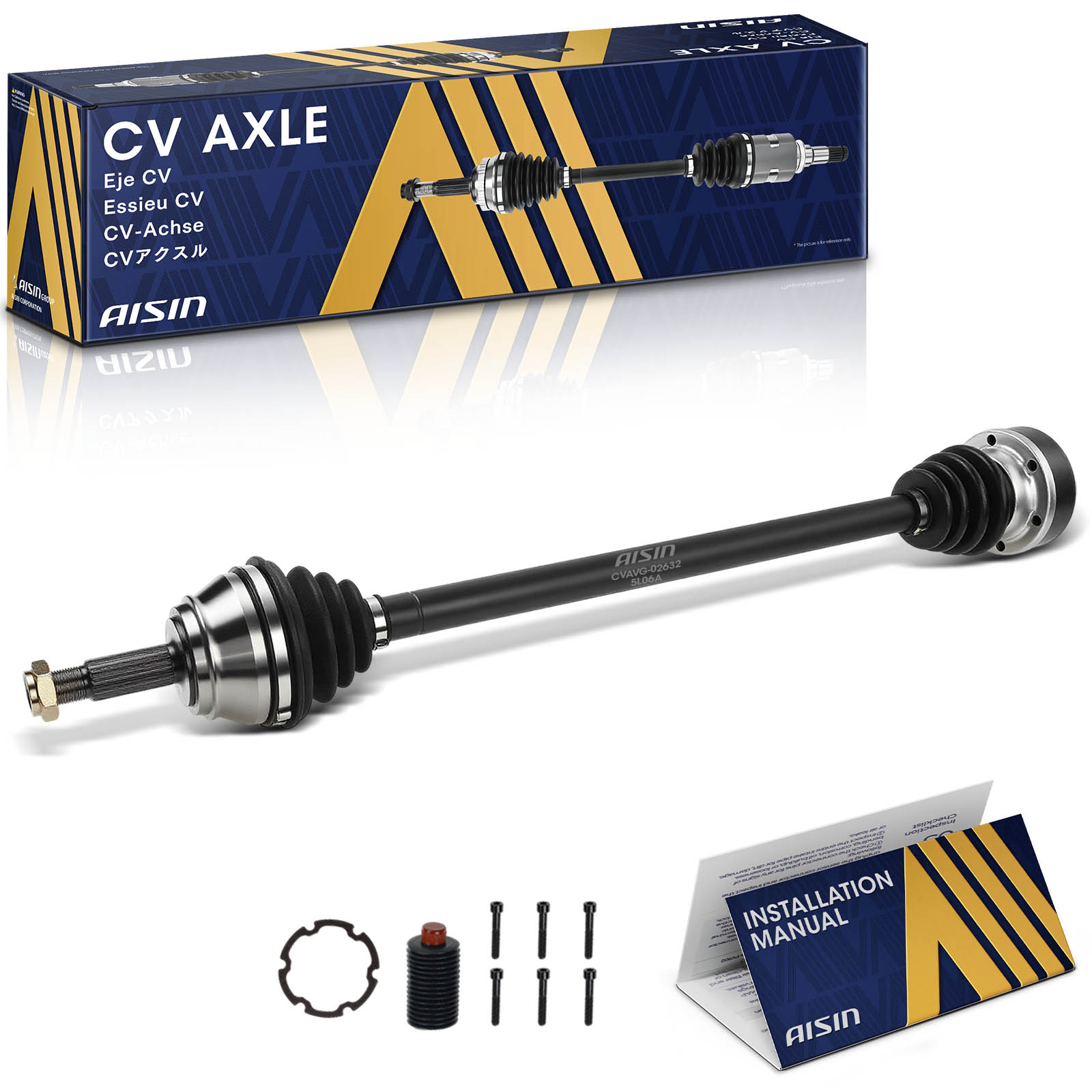 AM Axle Assembly SKU ASCCVAVG02632 OEM 191407272AF 191407272BD